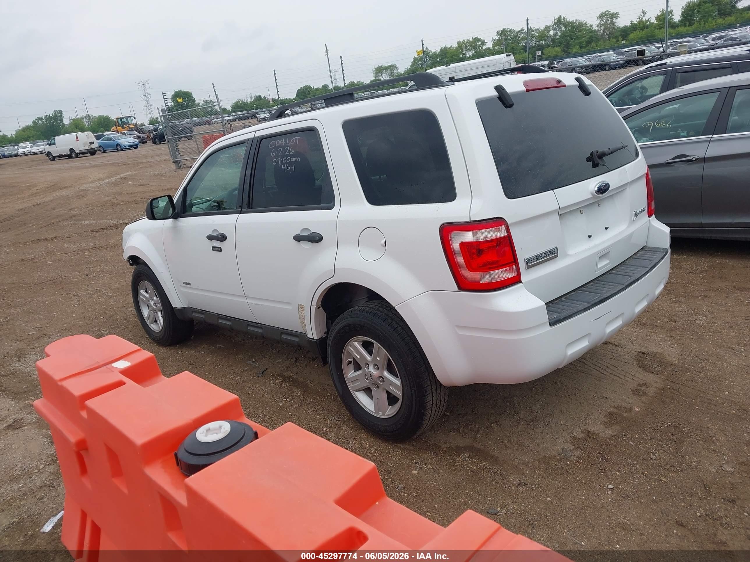 2010 Ford Escape Hybrid Limited Белый vin: 1FMCU4K37AKA96078