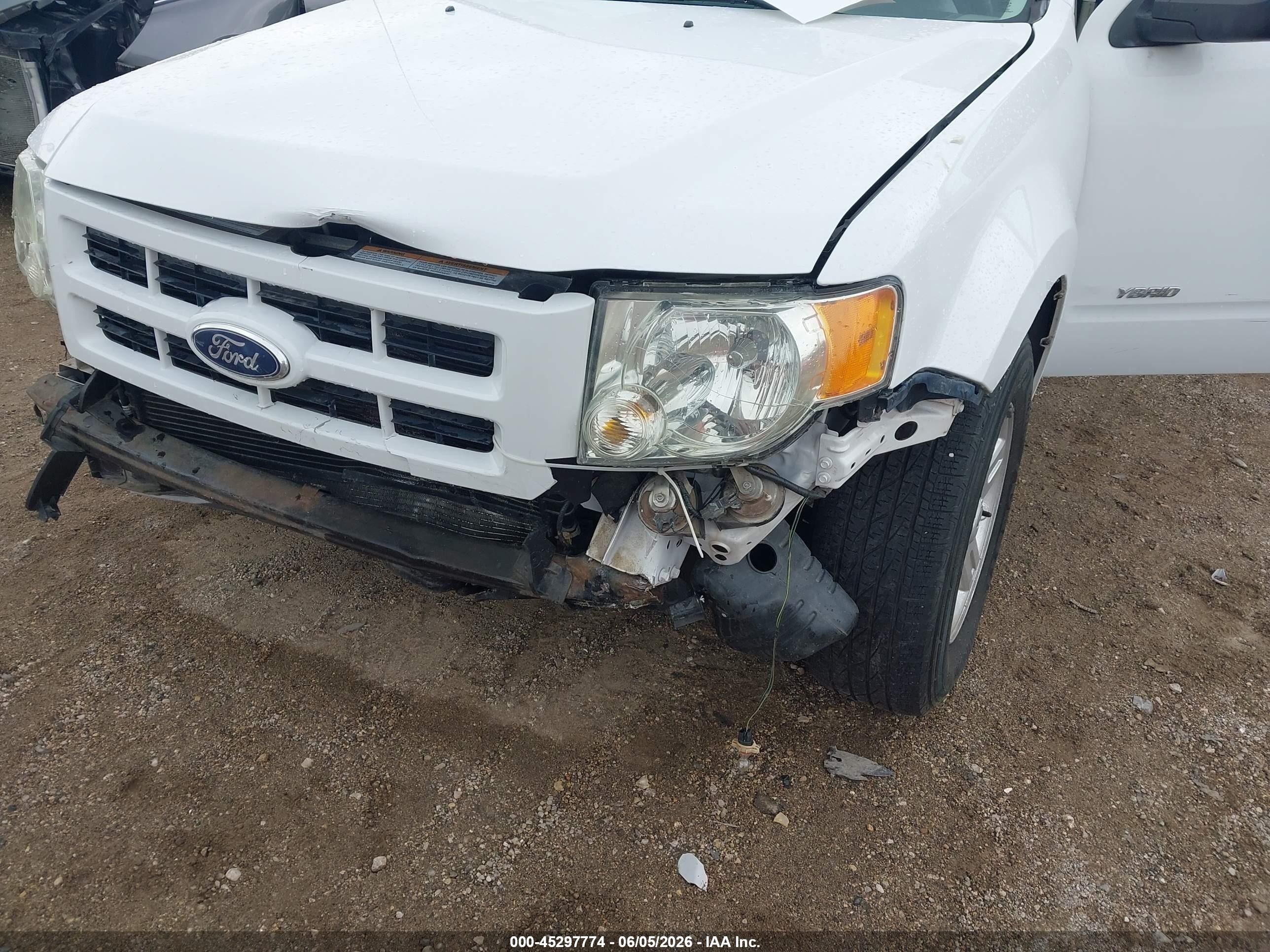 2010 Ford Escape Hybrid Limited Белый vin: 1FMCU4K37AKA96078