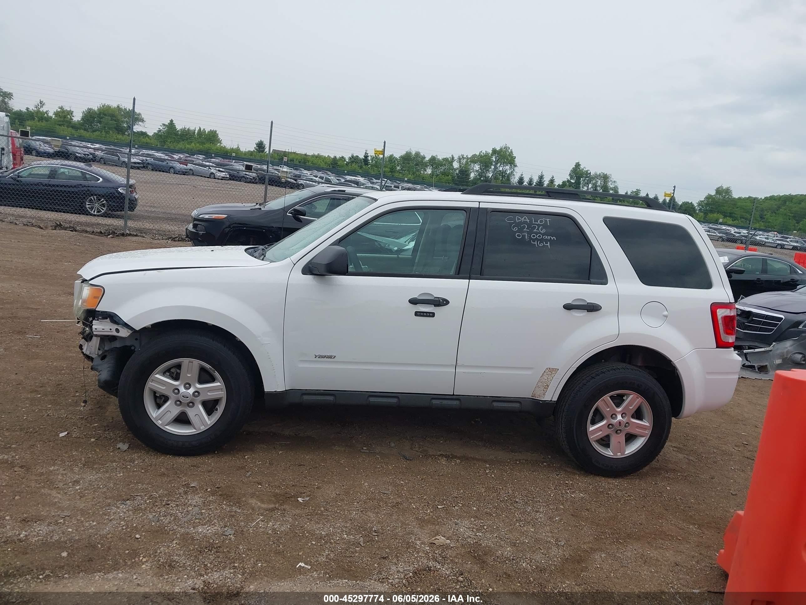 2010 Ford Escape Hybrid Limited Белый vin: 1FMCU4K37AKA96078