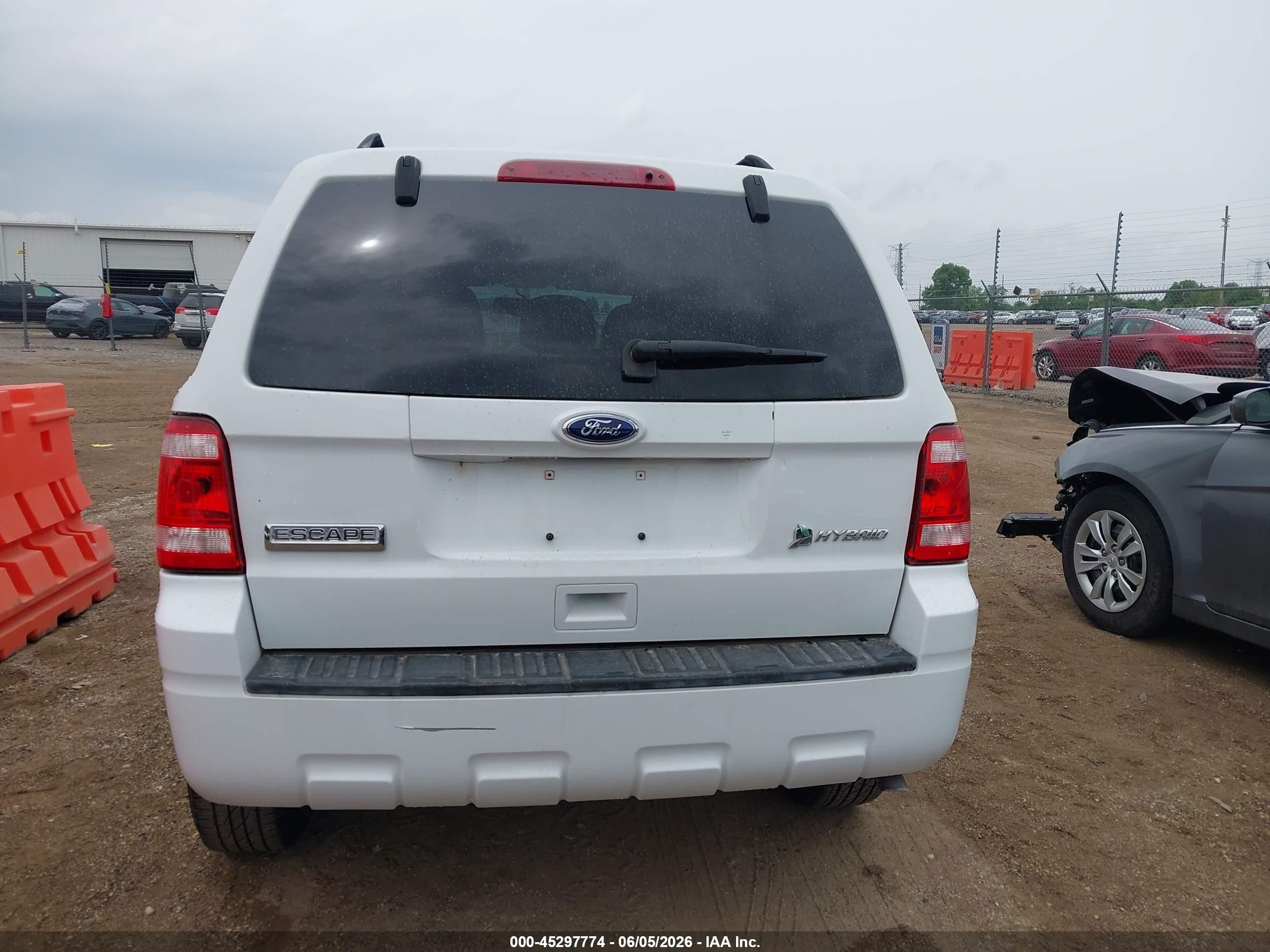 2010 Ford Escape Hybrid Limited Белый vin: 1FMCU4K37AKA96078