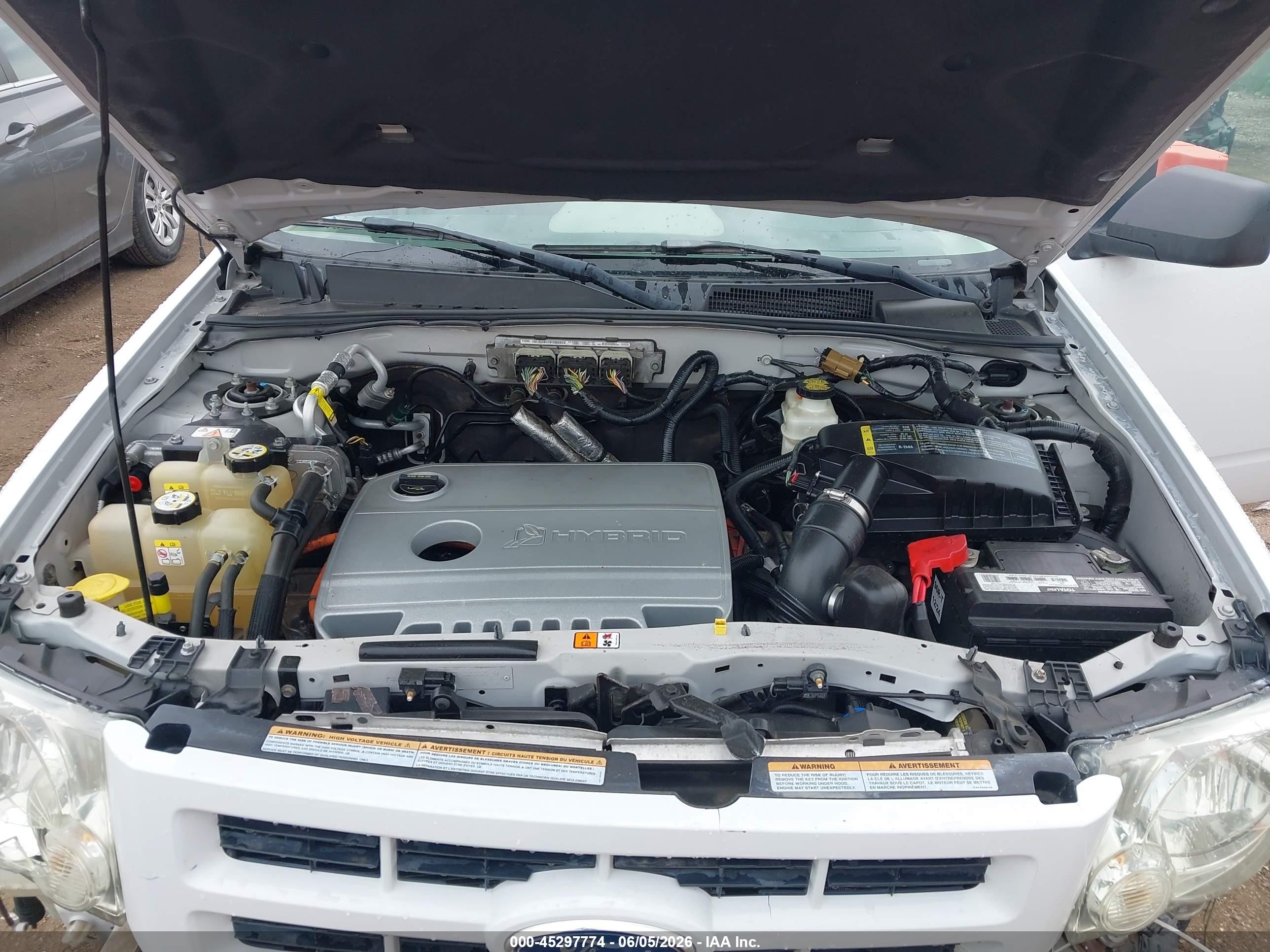 2010 Ford Escape Hybrid Limited Белый vin: 1FMCU4K37AKA96078