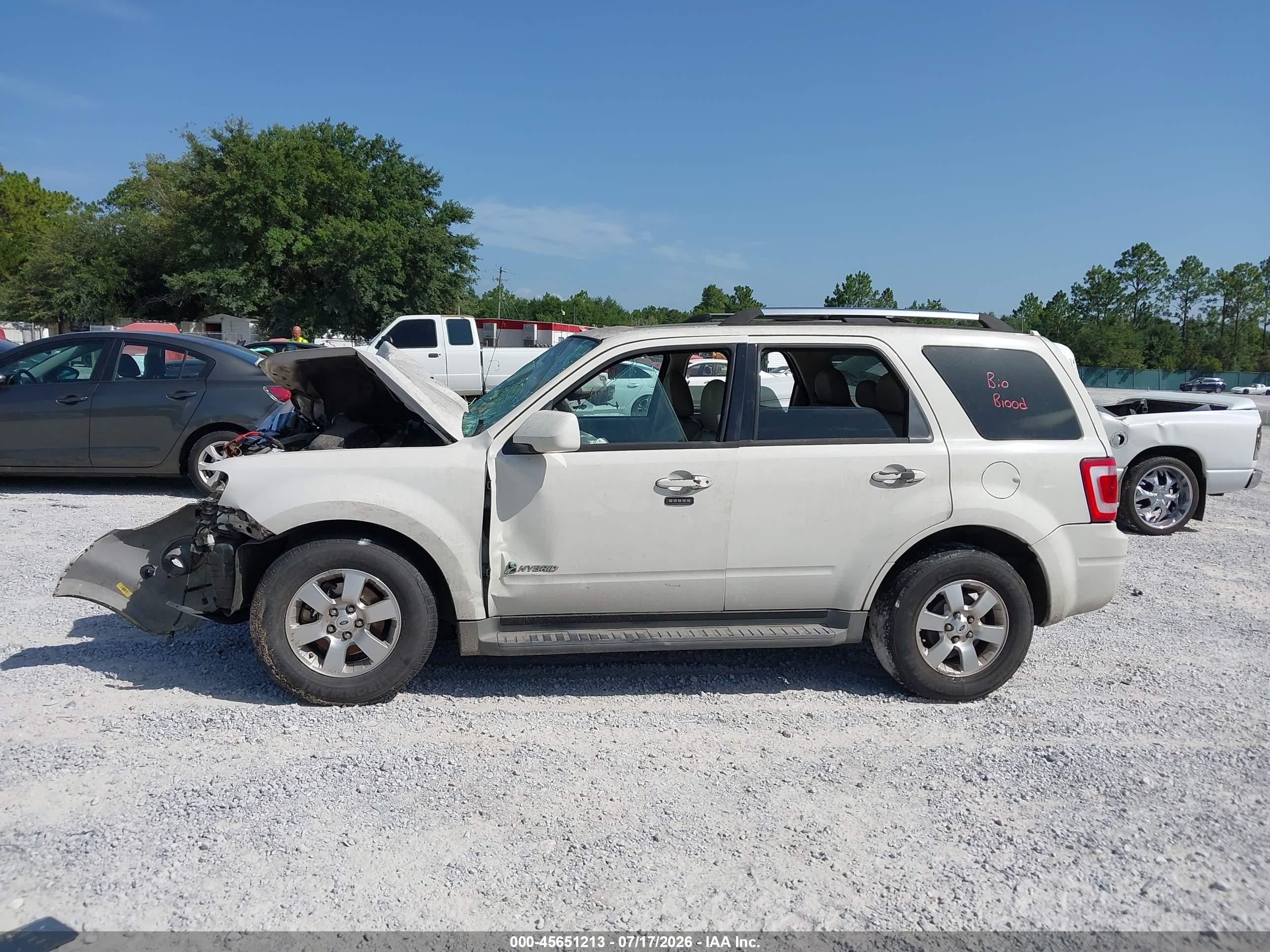 2010 Ford Escape Hybrid Limited Белый vin: 1FMCU4K38AKA13645