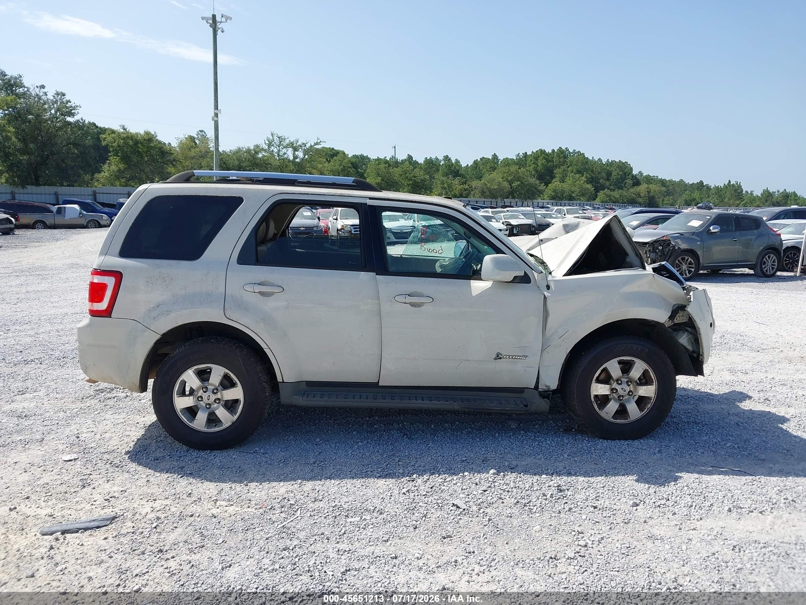 2010 Ford Escape Hybrid Limited Белый vin: 1FMCU4K38AKA13645