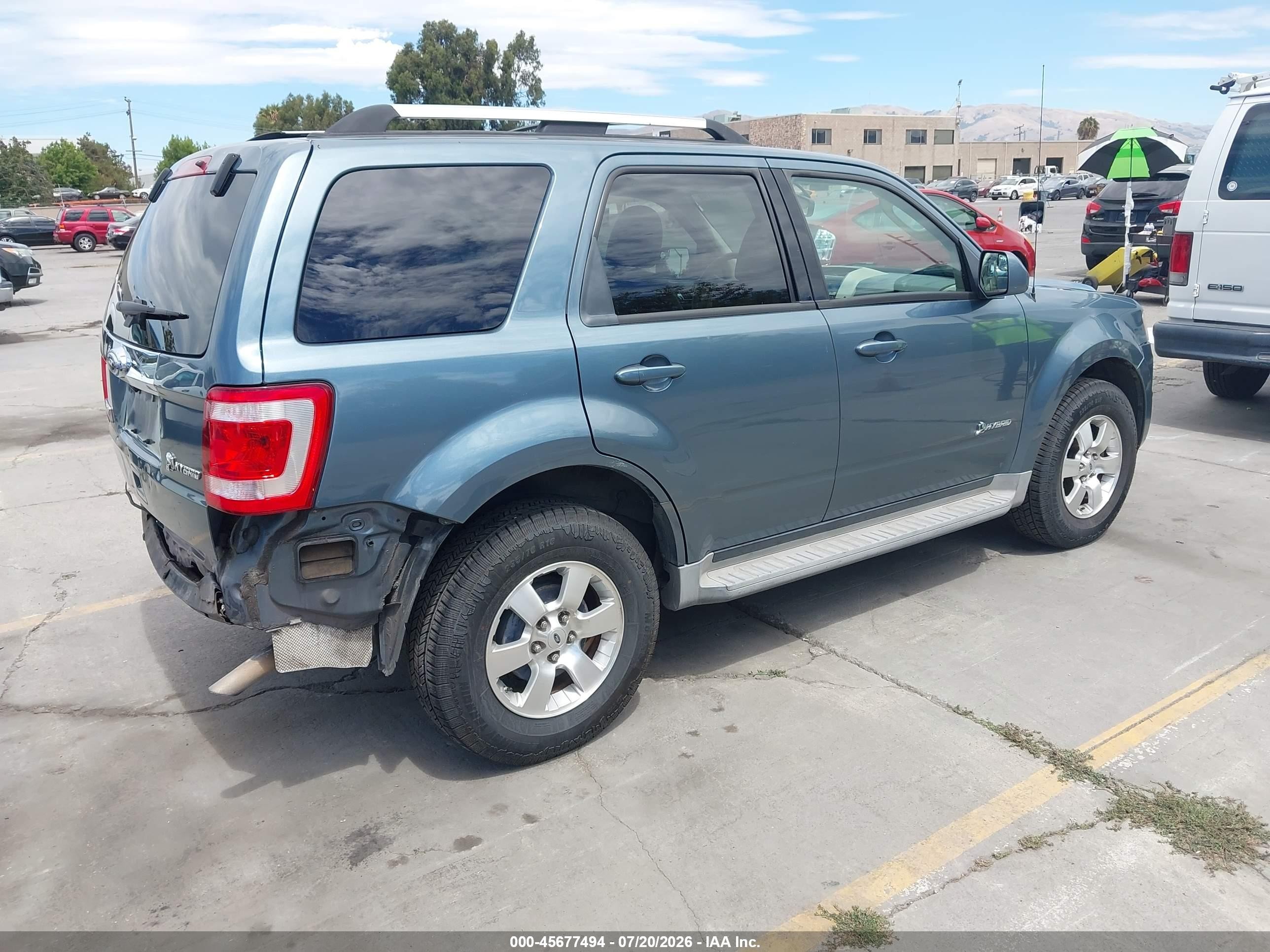 2010 Ford Escape Hybrid Limited Зеленый vin: 1FMCU4K38AKB32134