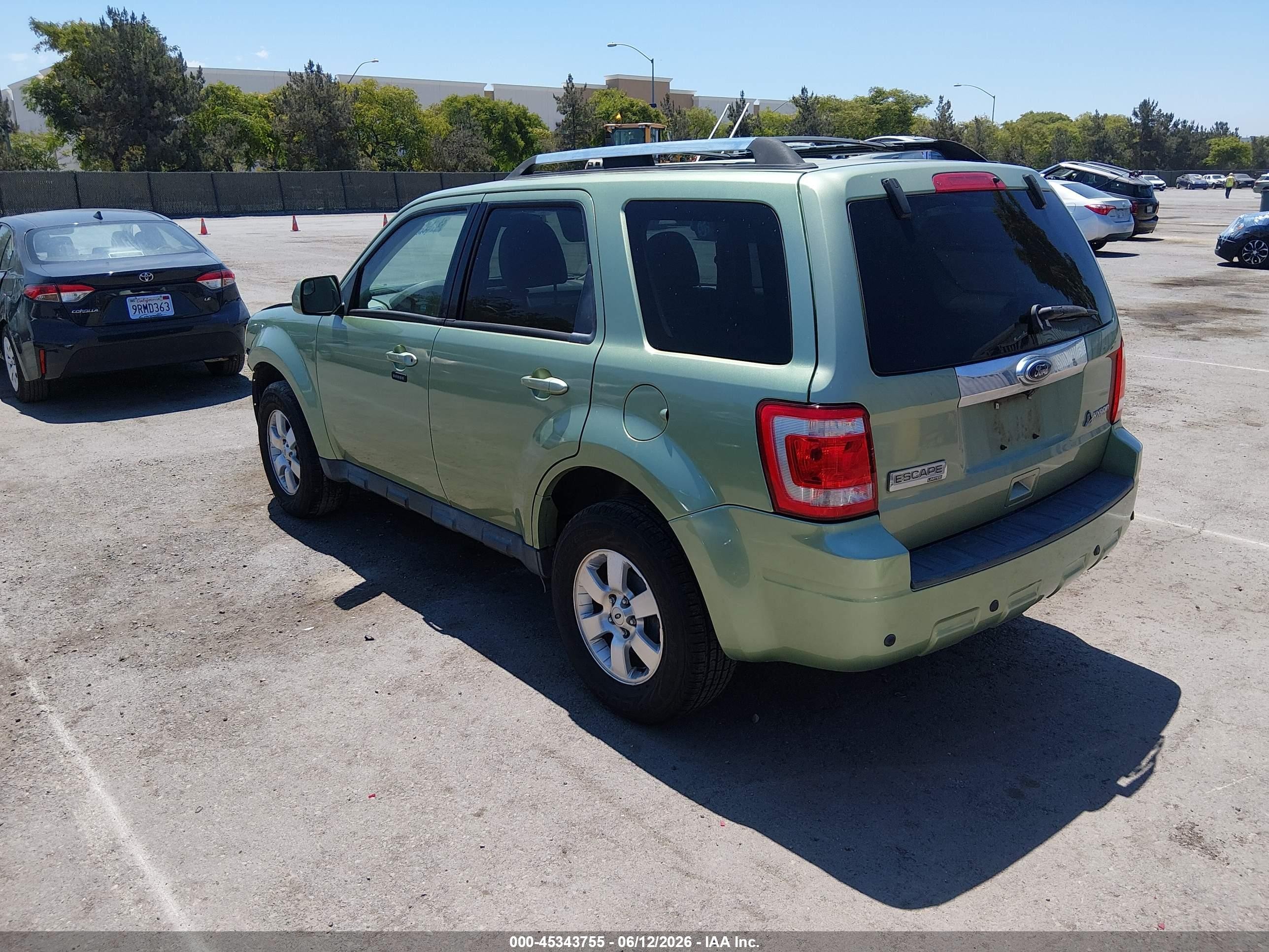2010 Ford Escape Hybrid Limited Зеленый vin: 1FMCU4K38AKC77240