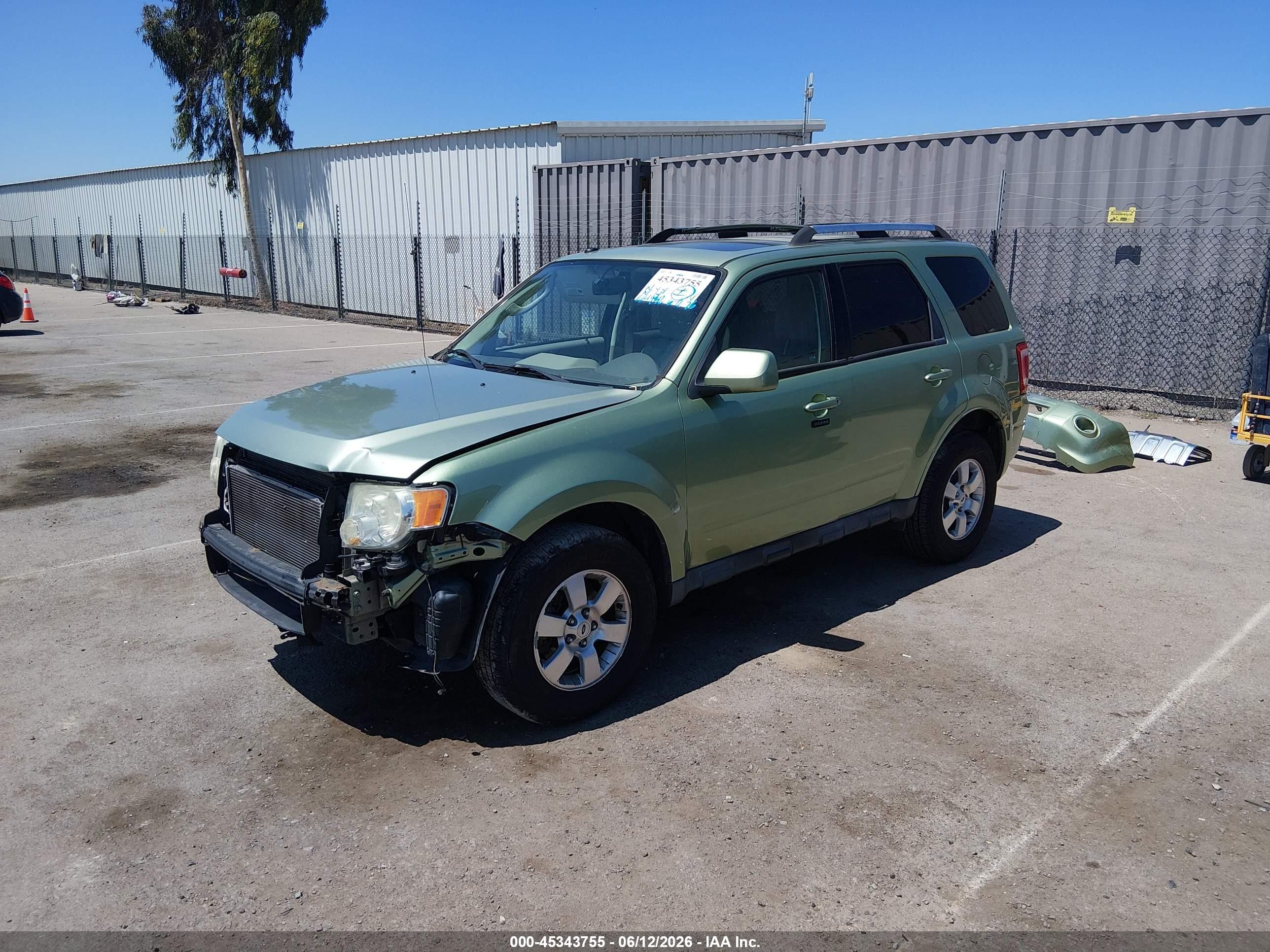 2010 Ford Escape Hybrid Limited Зеленый vin: 1FMCU4K38AKC77240