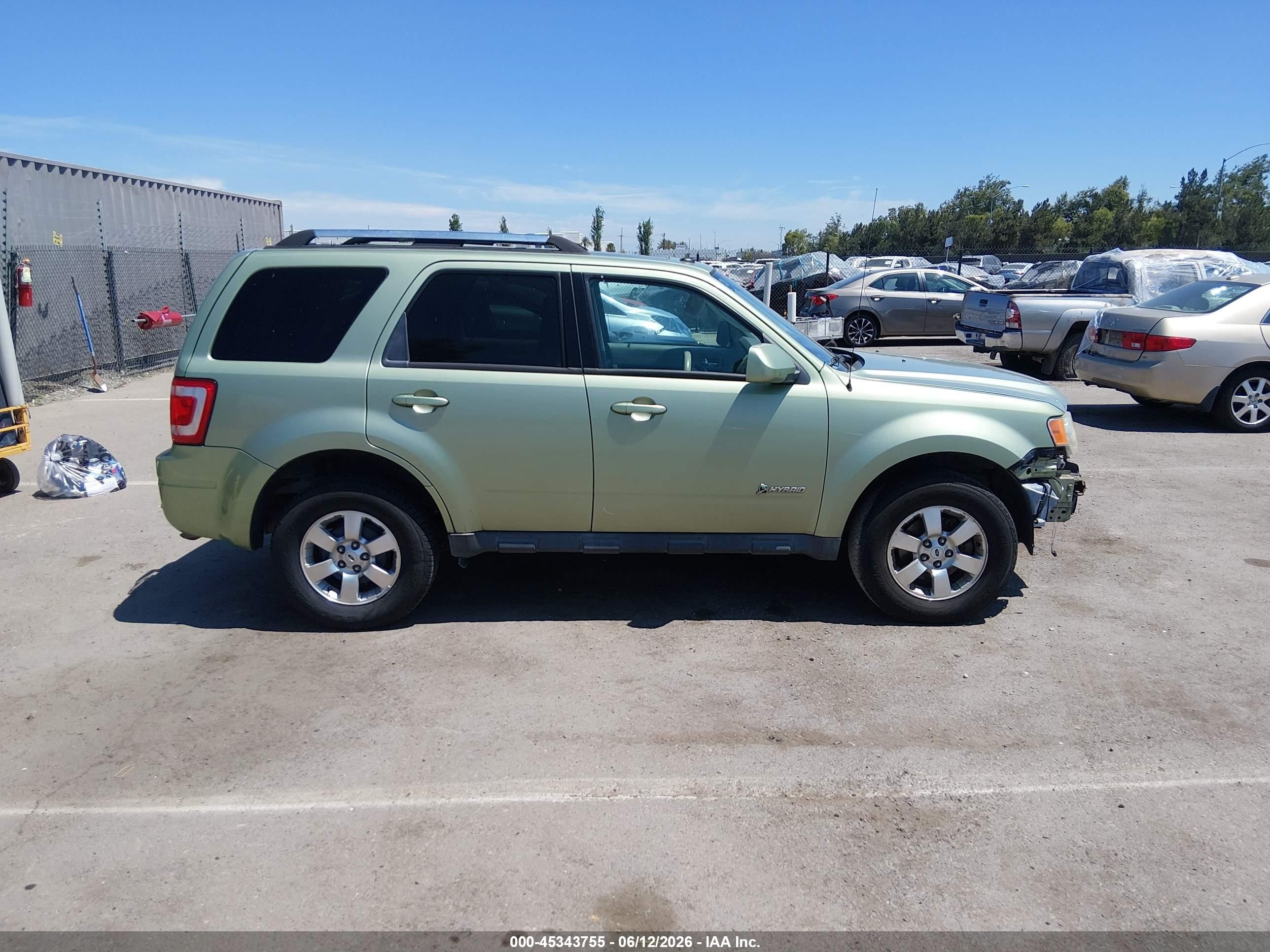 2010 Ford Escape Hybrid Limited Зеленый vin: 1FMCU4K38AKC77240
