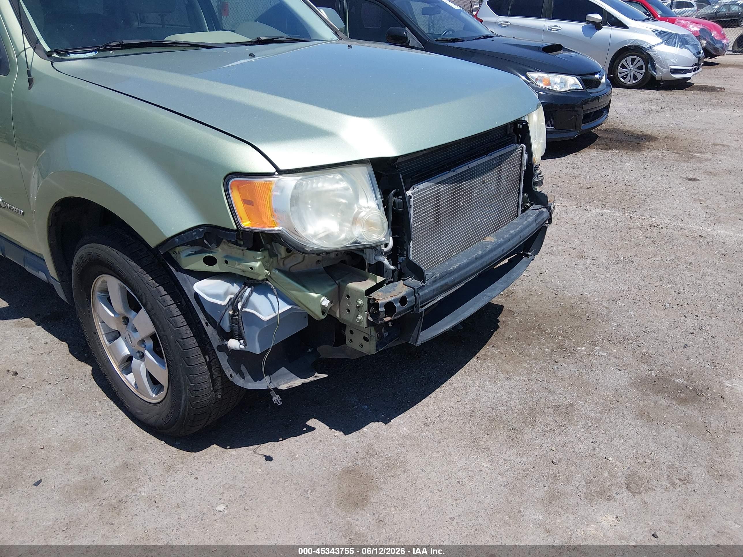 2010 Ford Escape Hybrid Limited Зеленый vin: 1FMCU4K38AKC77240