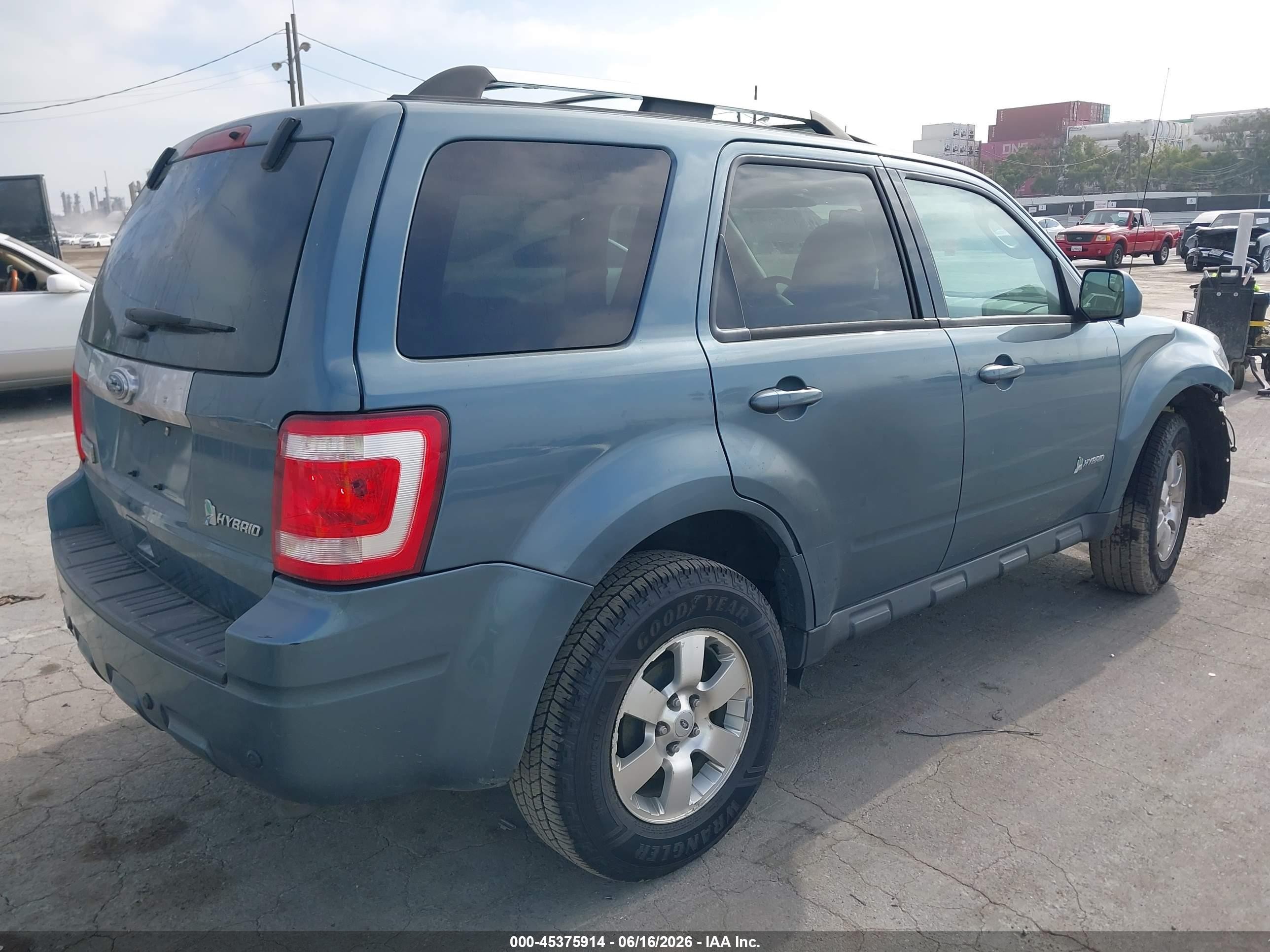 2011 Ford Escape Hybrid Limited Blue vin: 1FMCU4K38BKB90634