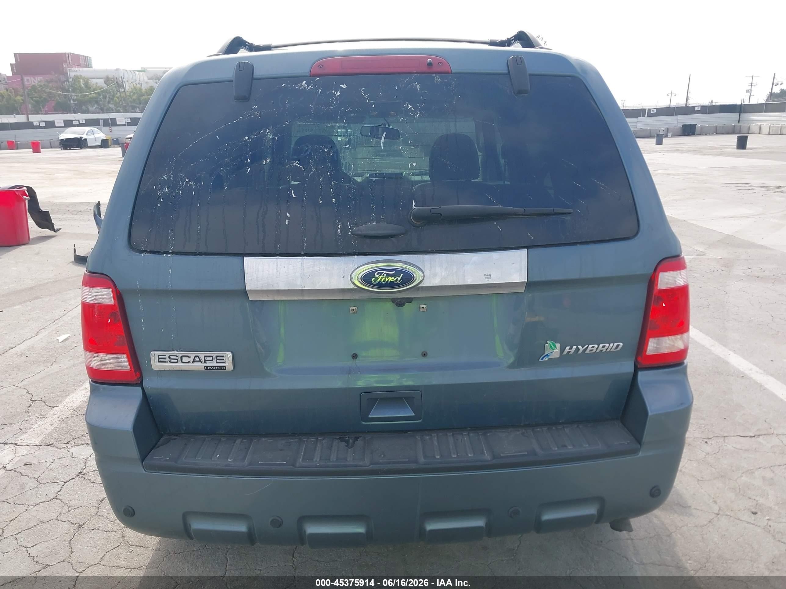 2011 Ford Escape Hybrid Limited Blue vin: 1FMCU4K38BKB90634