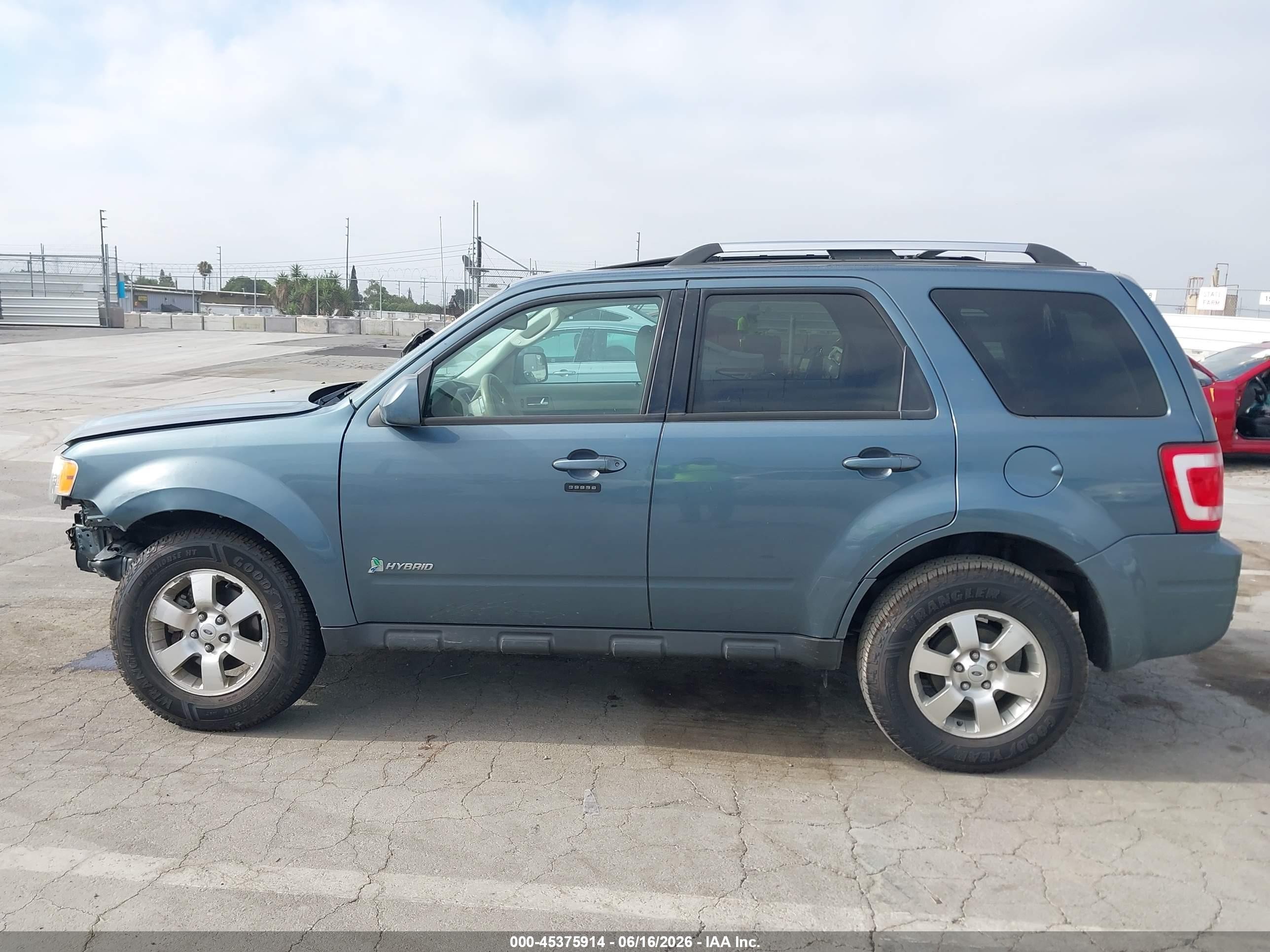 2011 Ford Escape Hybrid Limited Blue vin: 1FMCU4K38BKB90634