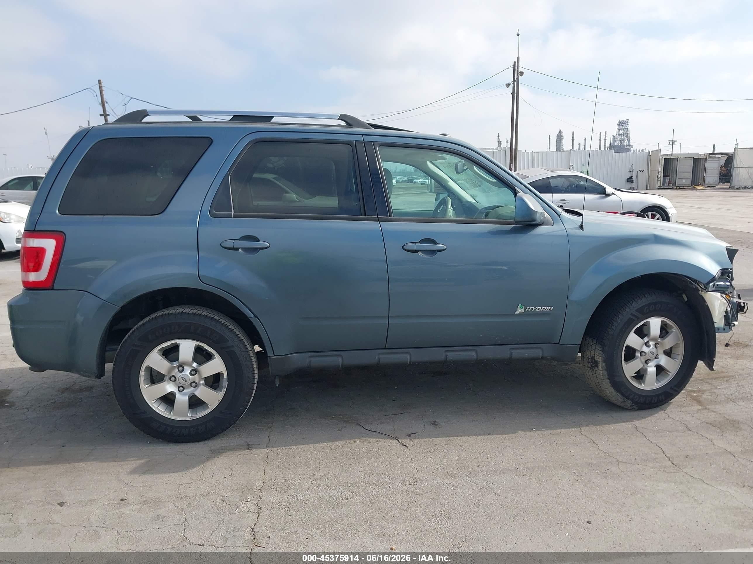 2011 Ford Escape Hybrid Limited Blue vin: 1FMCU4K38BKB90634