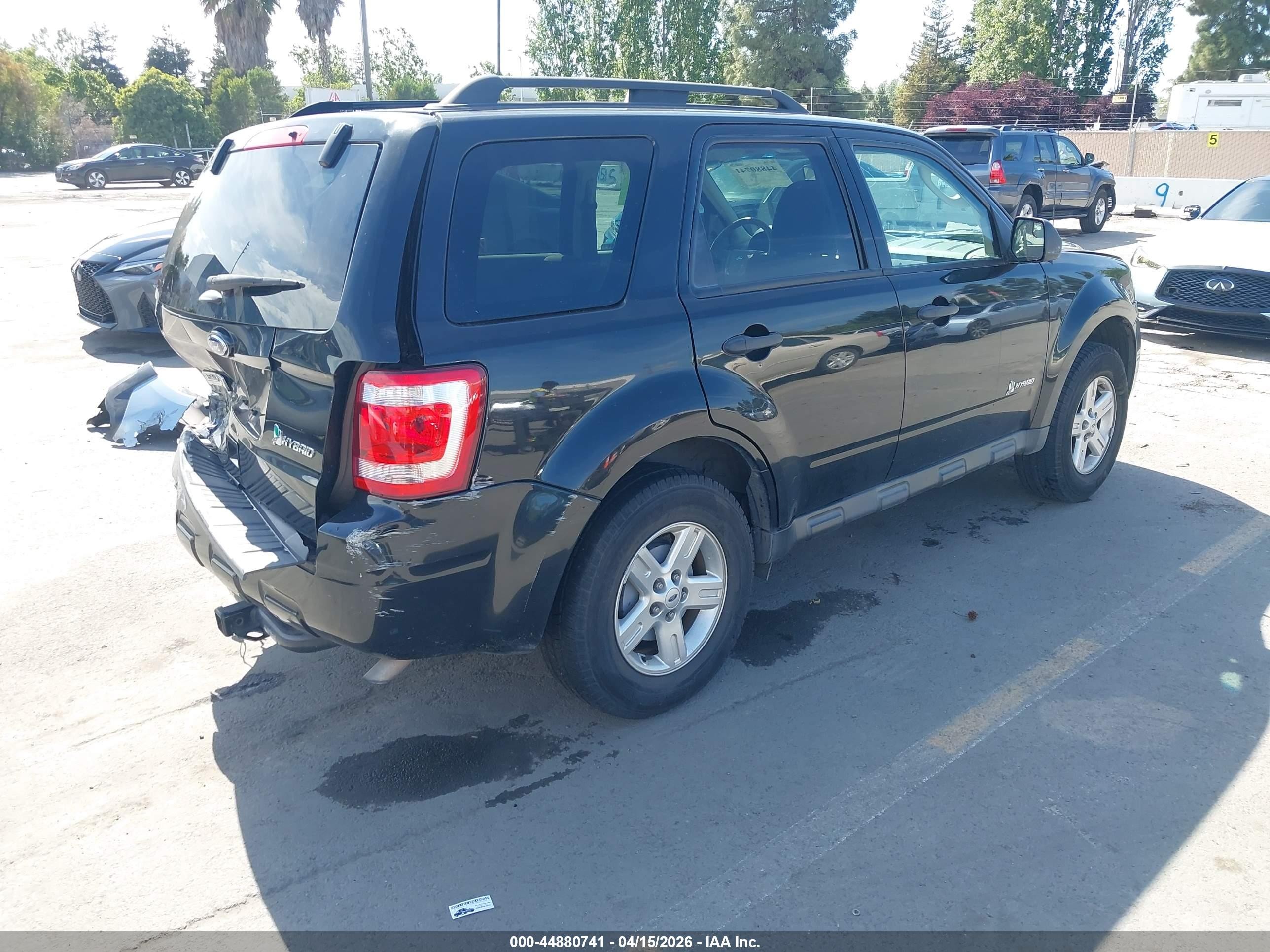 2011 Ford Escape Hybrid   Black vin: 1FMCU4K38BKC06136