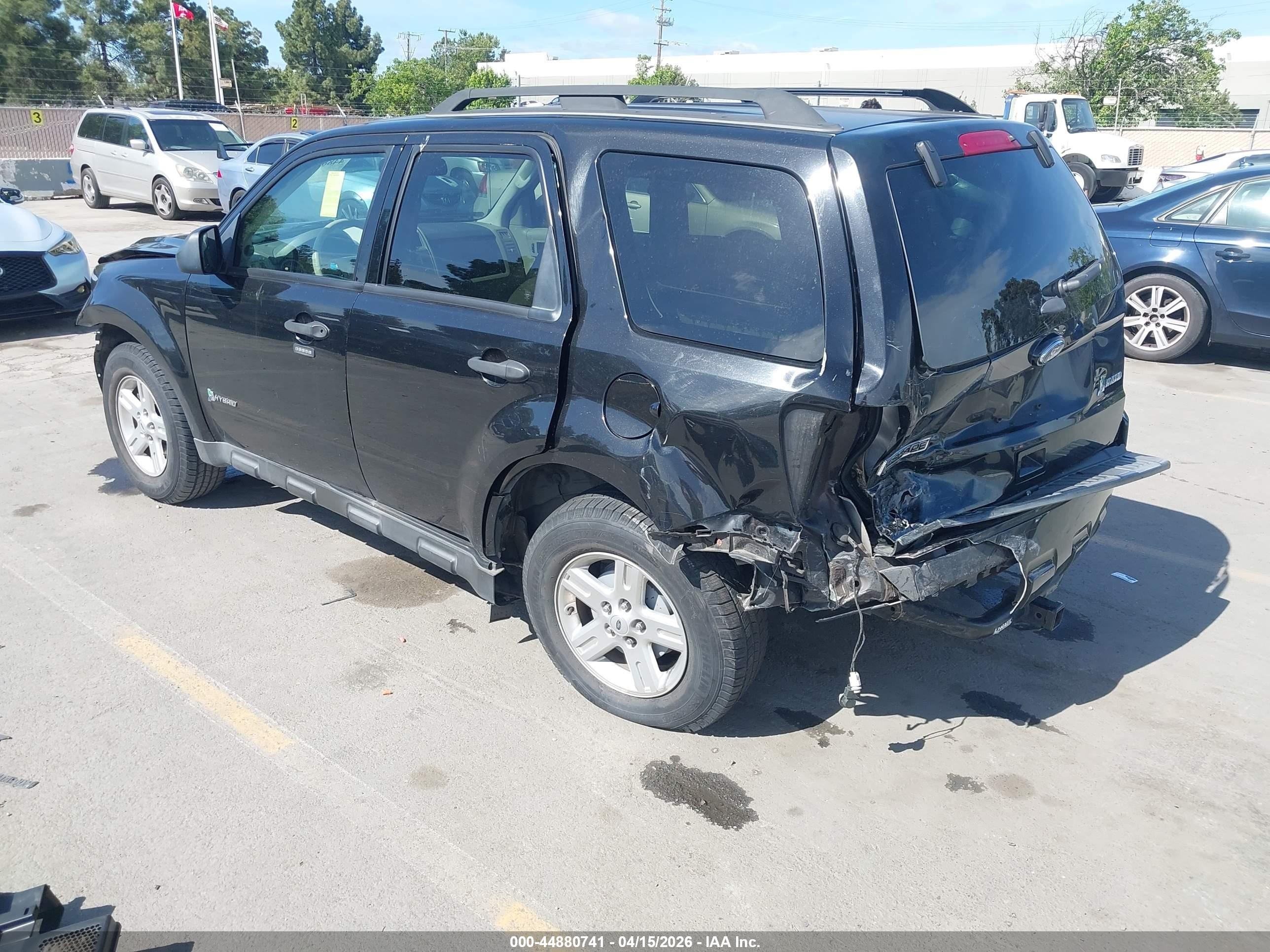 2011 Ford Escape Hybrid   Black vin: 1FMCU4K38BKC06136