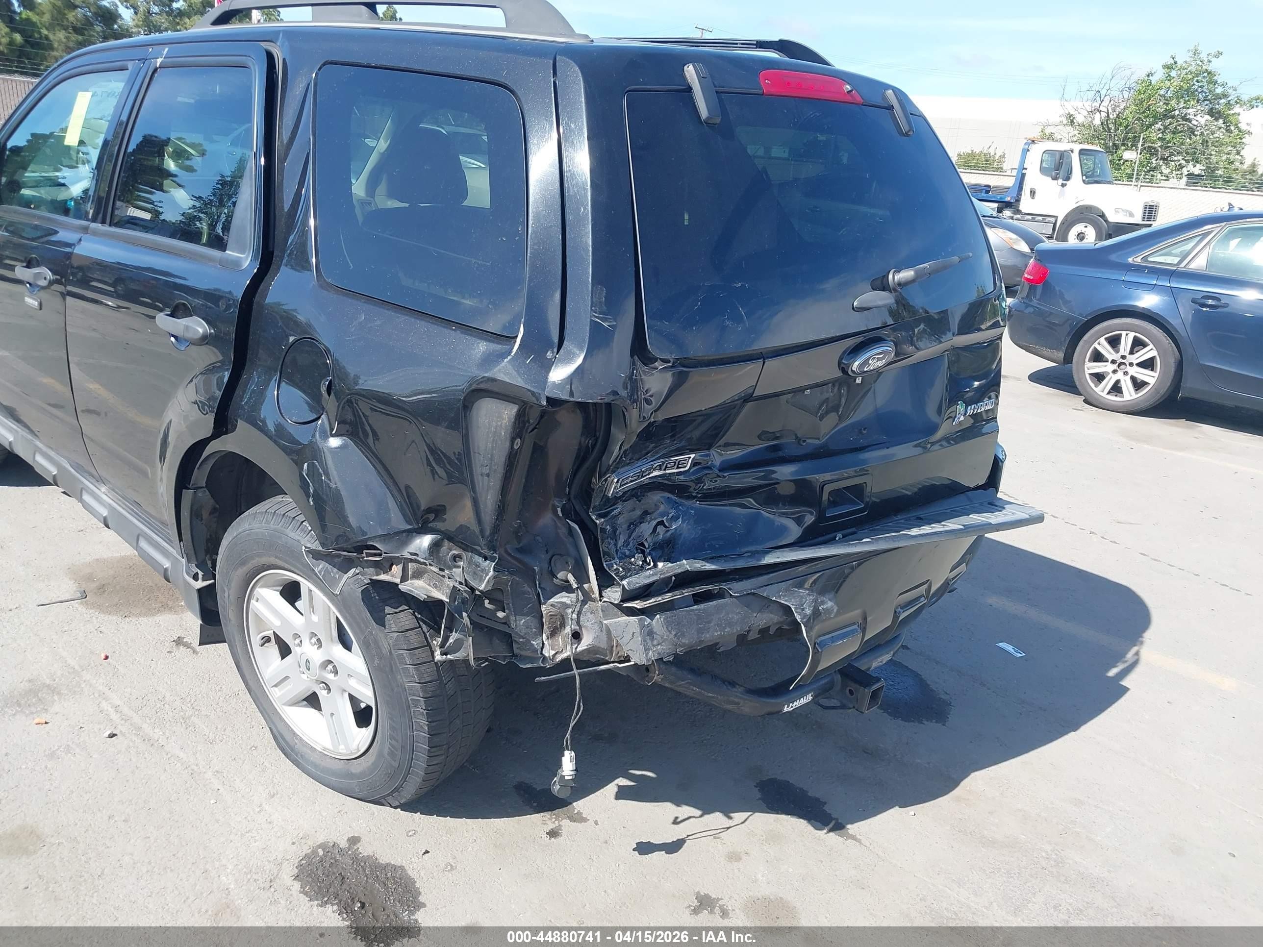 2011 Ford Escape Hybrid   Black vin: 1FMCU4K38BKC06136