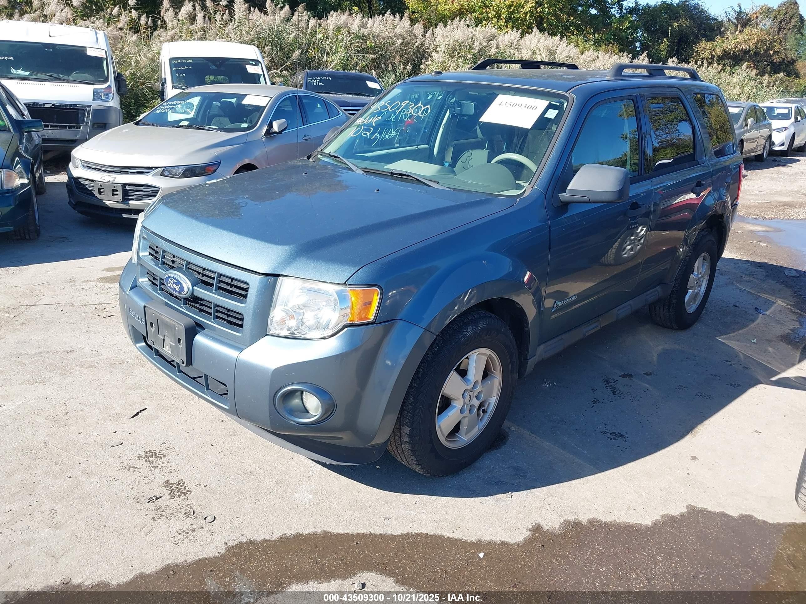 2010 Ford Escape Hybrid Limited Синий vin: 1FMCU4K39AKB20932