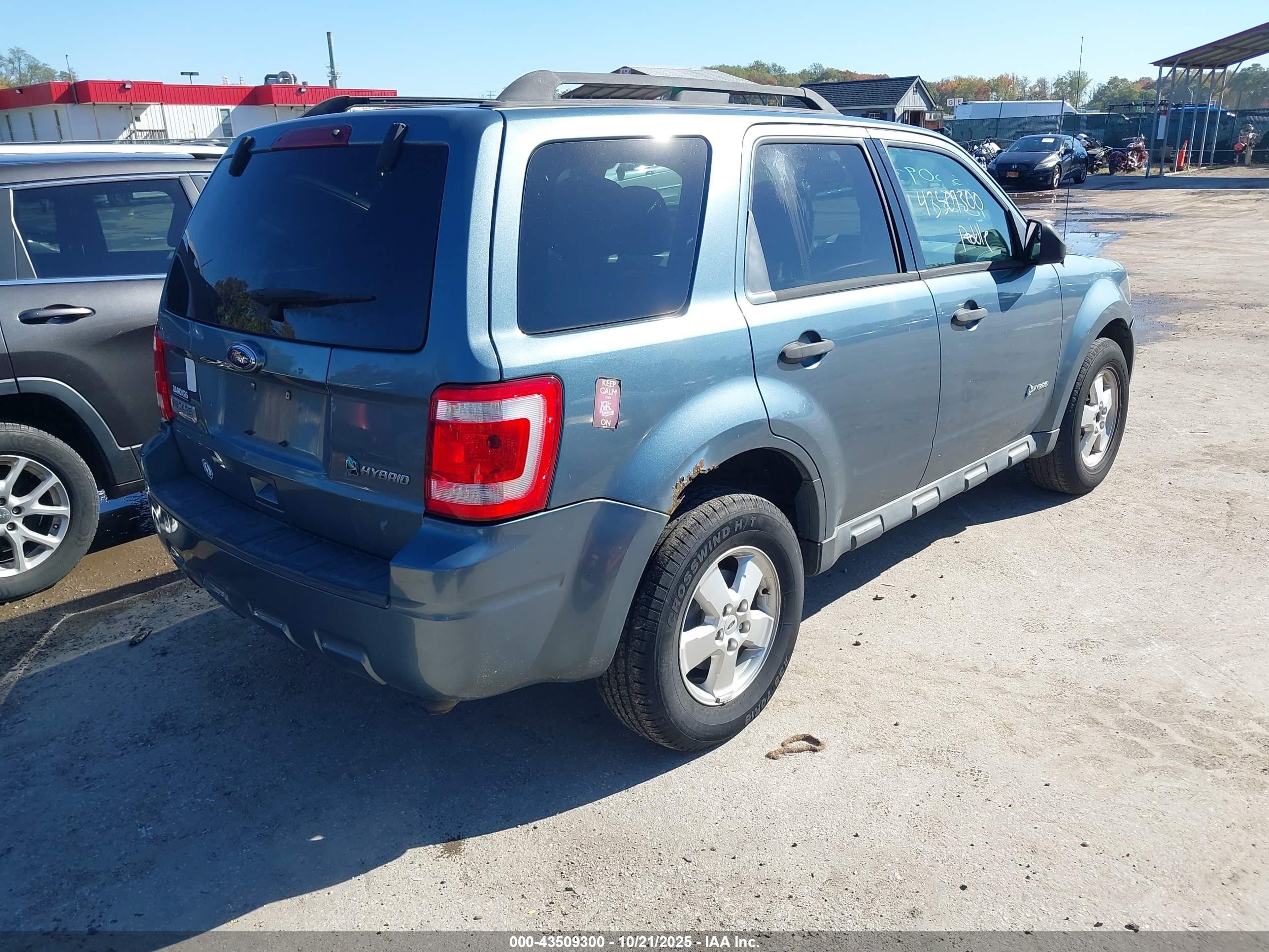 2010 Ford Escape Hybrid Limited Синий vin: 1FMCU4K39AKB20932