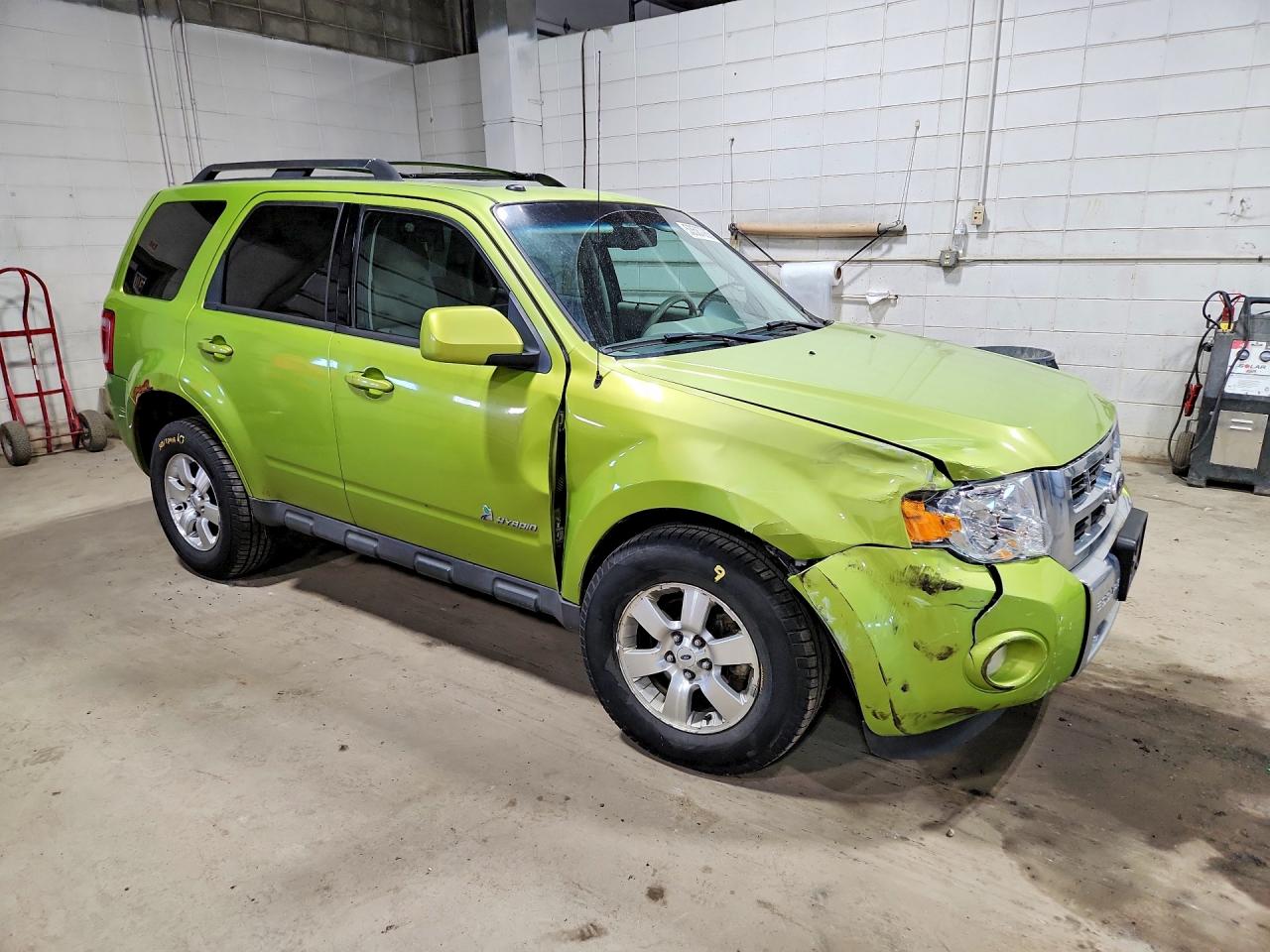 2011 Ford Escape Hybrid Зеленый vin: 1FMCU4K39BKA14076