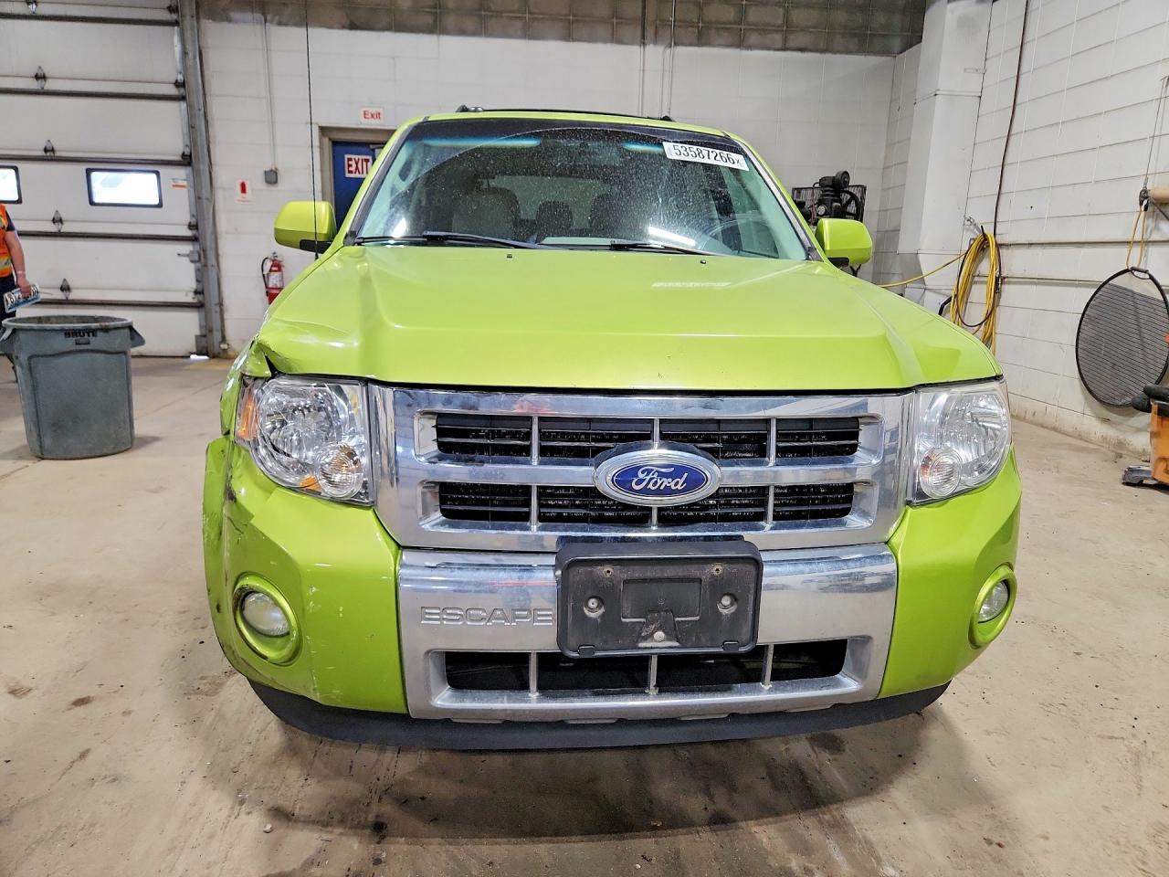 2011 Ford Escape Hybrid Зеленый vin: 1FMCU4K39BKA14076