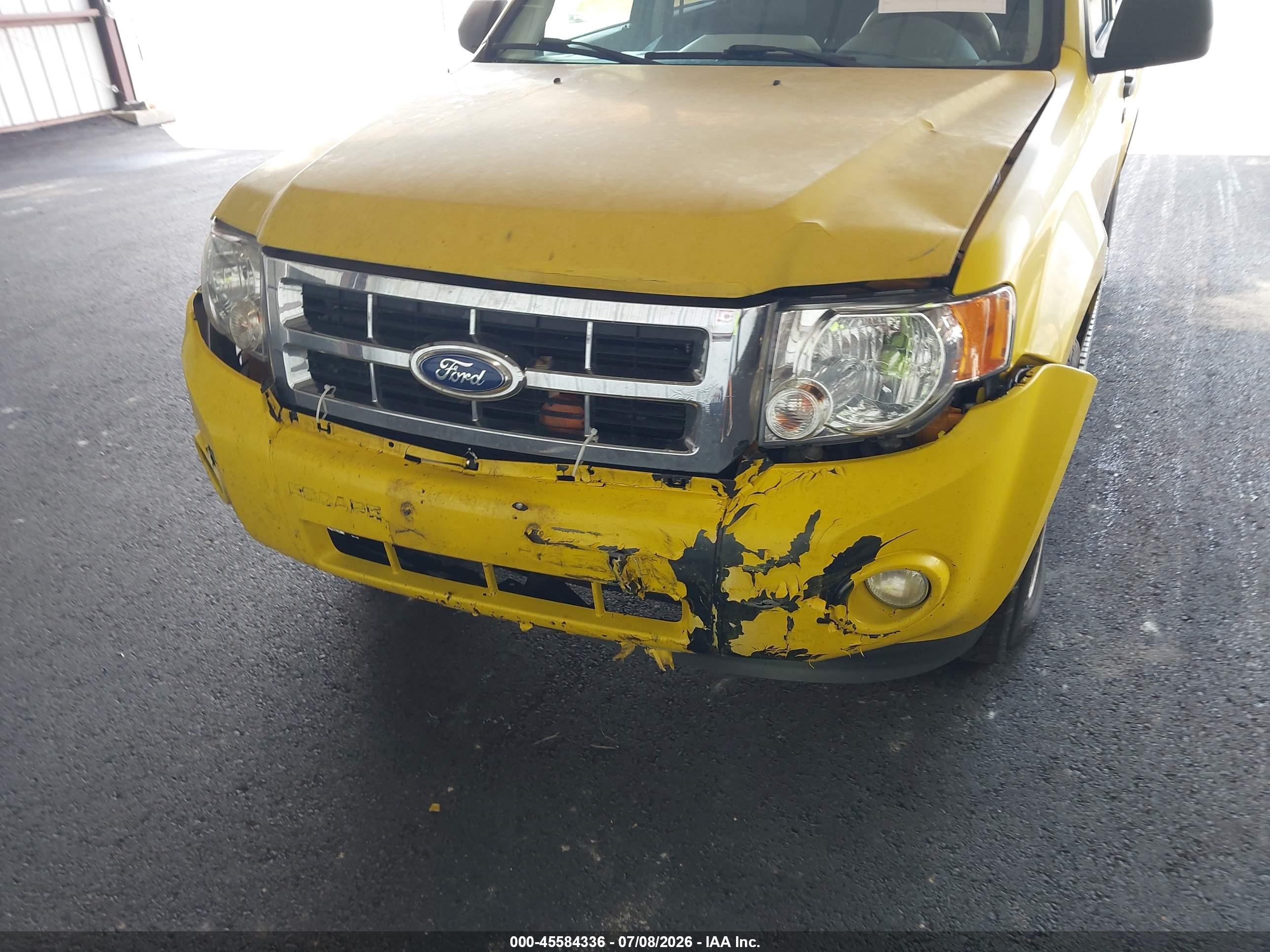 2012 Ford Escape Hybrid Limited Yellow vin: 1FMCU4K3XCKB35314