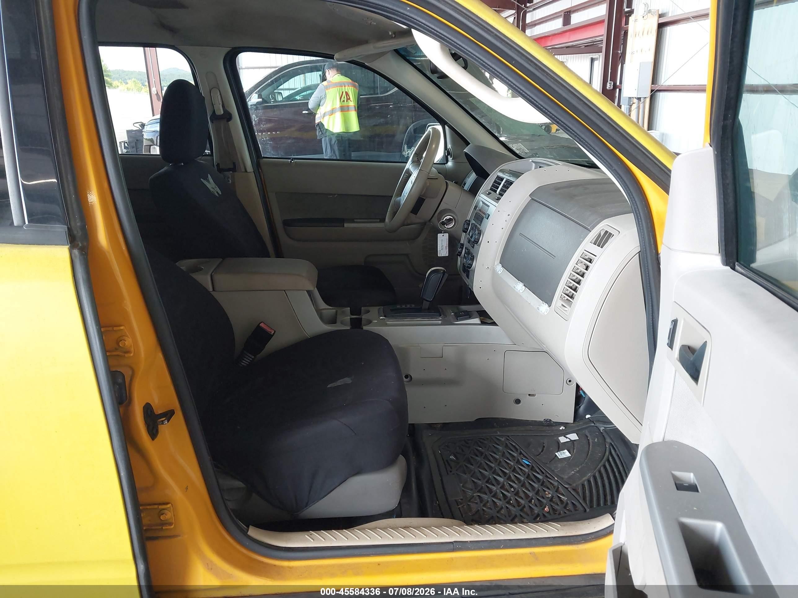 2012 Ford Escape Hybrid Limited Yellow vin: 1FMCU4K3XCKB35314