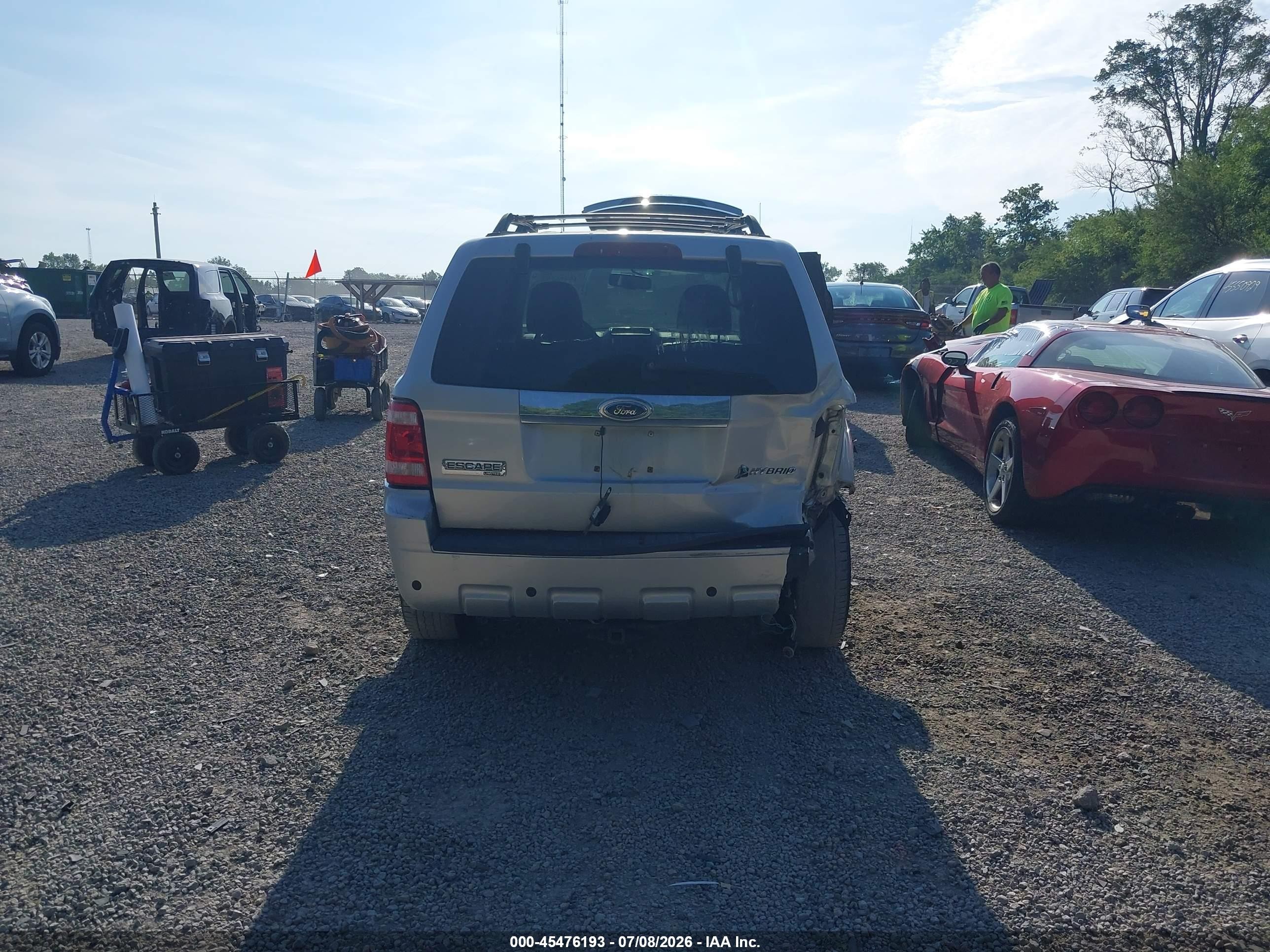 2009 Ford Escape Hybrid Limited Gray vin: 1FMCU59309KA06860