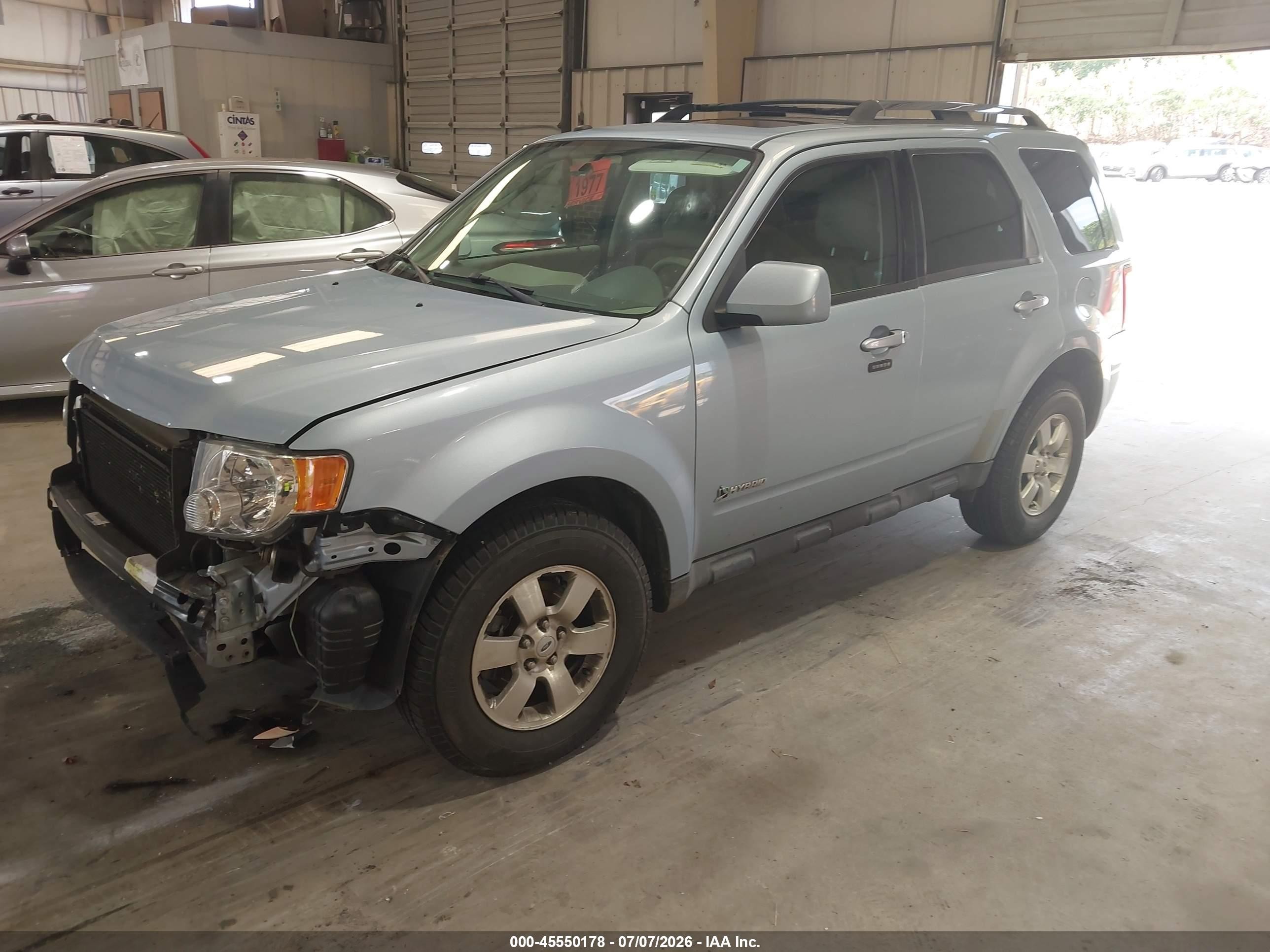 2009 Ford Escape Hybrid Limited Синий vin: 1FMCU59339KA24902