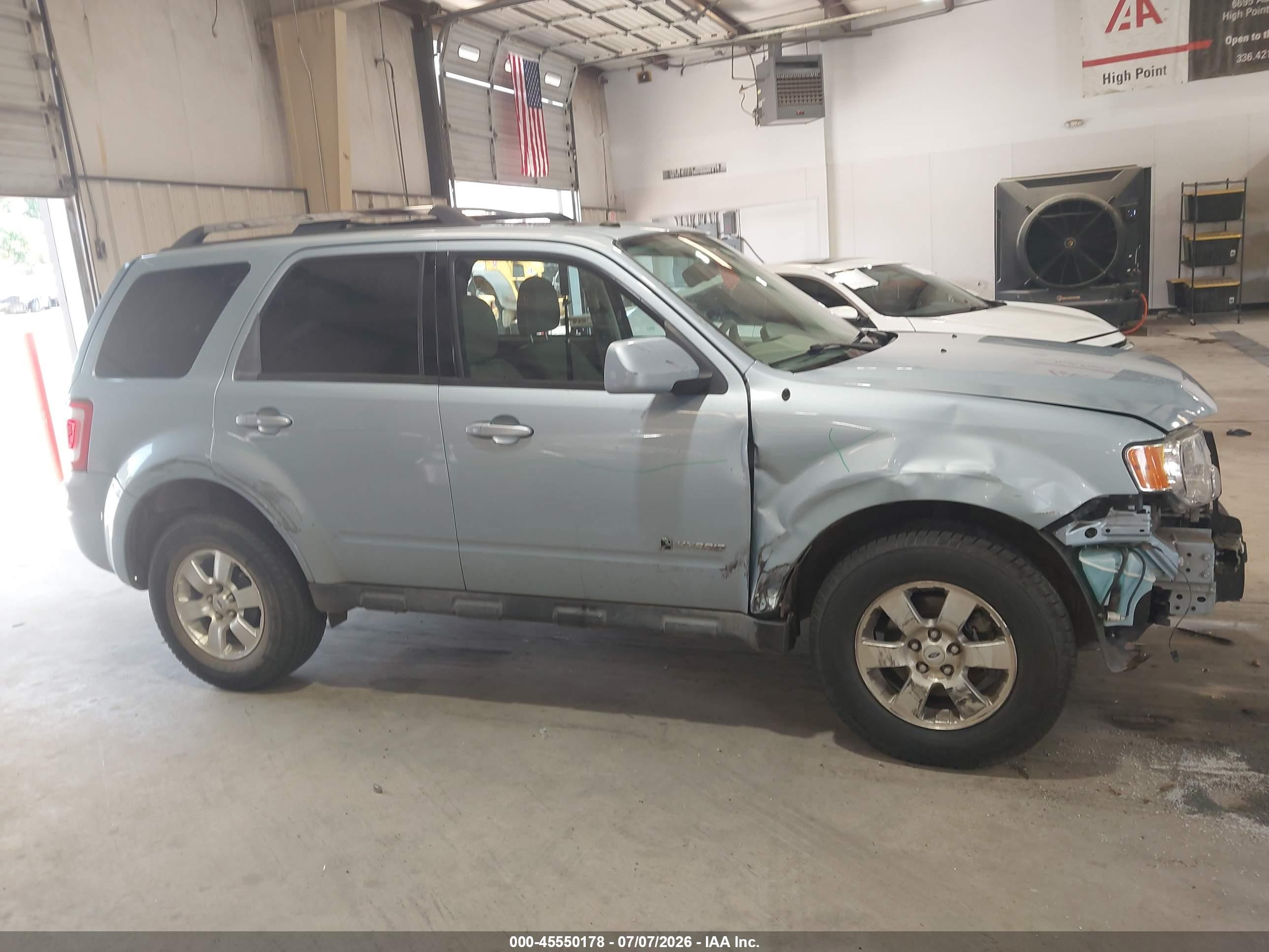 2009 Ford Escape Hybrid Limited Синий vin: 1FMCU59339KA24902