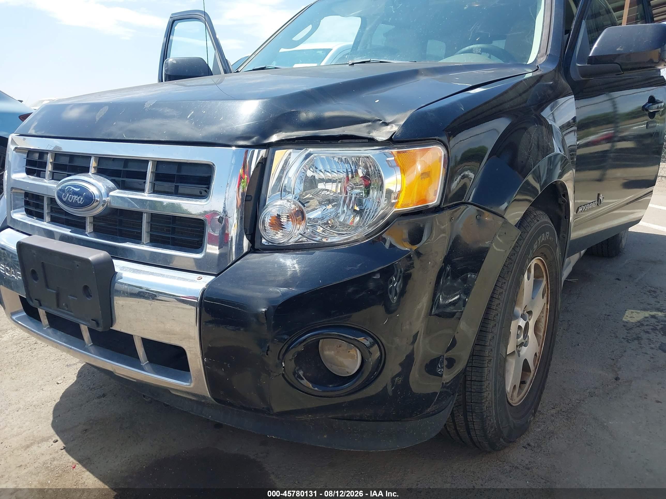 2009 Ford Escape Hybrid Limited Black vin: 1FMCU59339KB56350