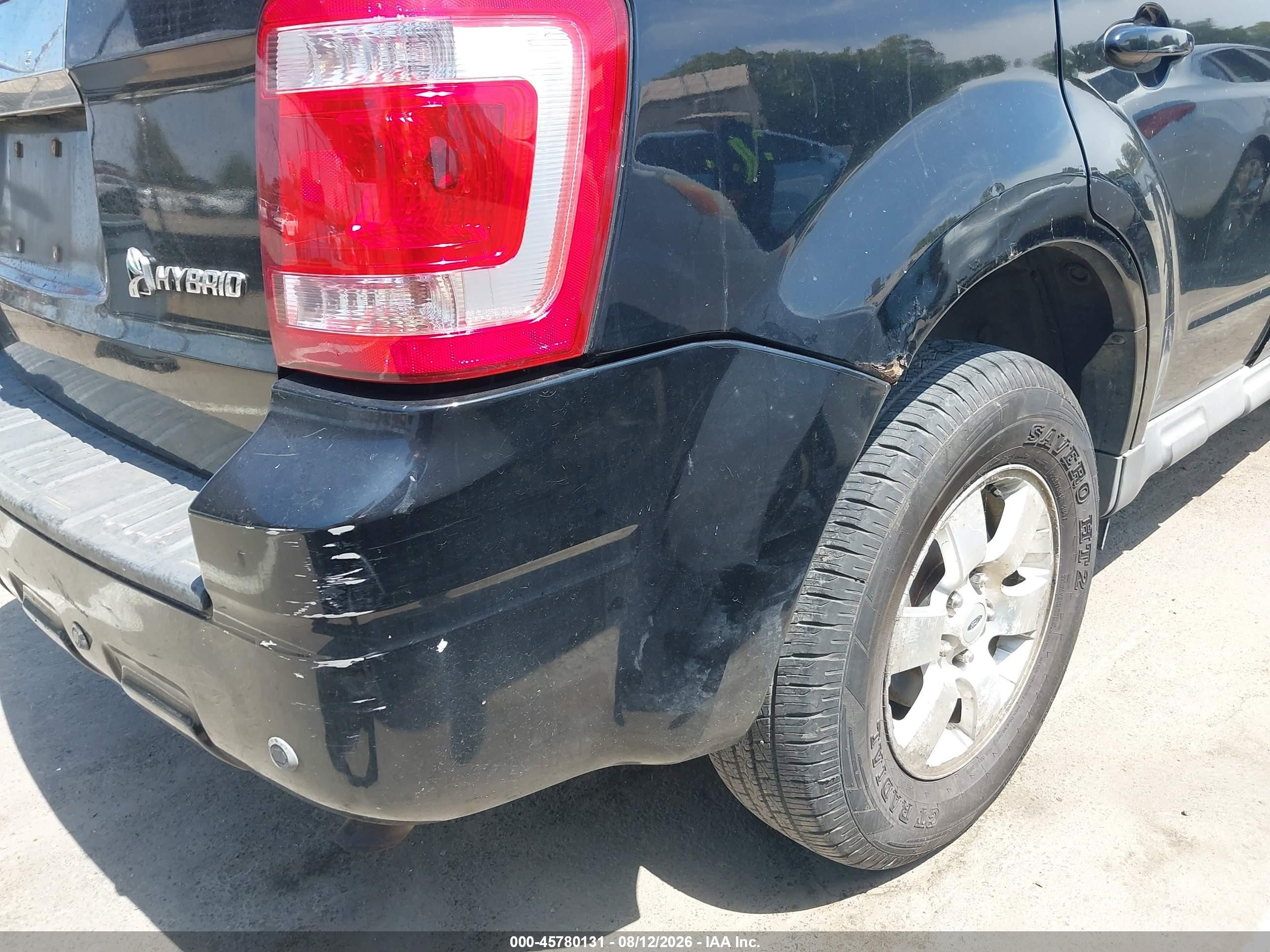 2009 Ford Escape Hybrid Limited Black vin: 1FMCU59339KB56350