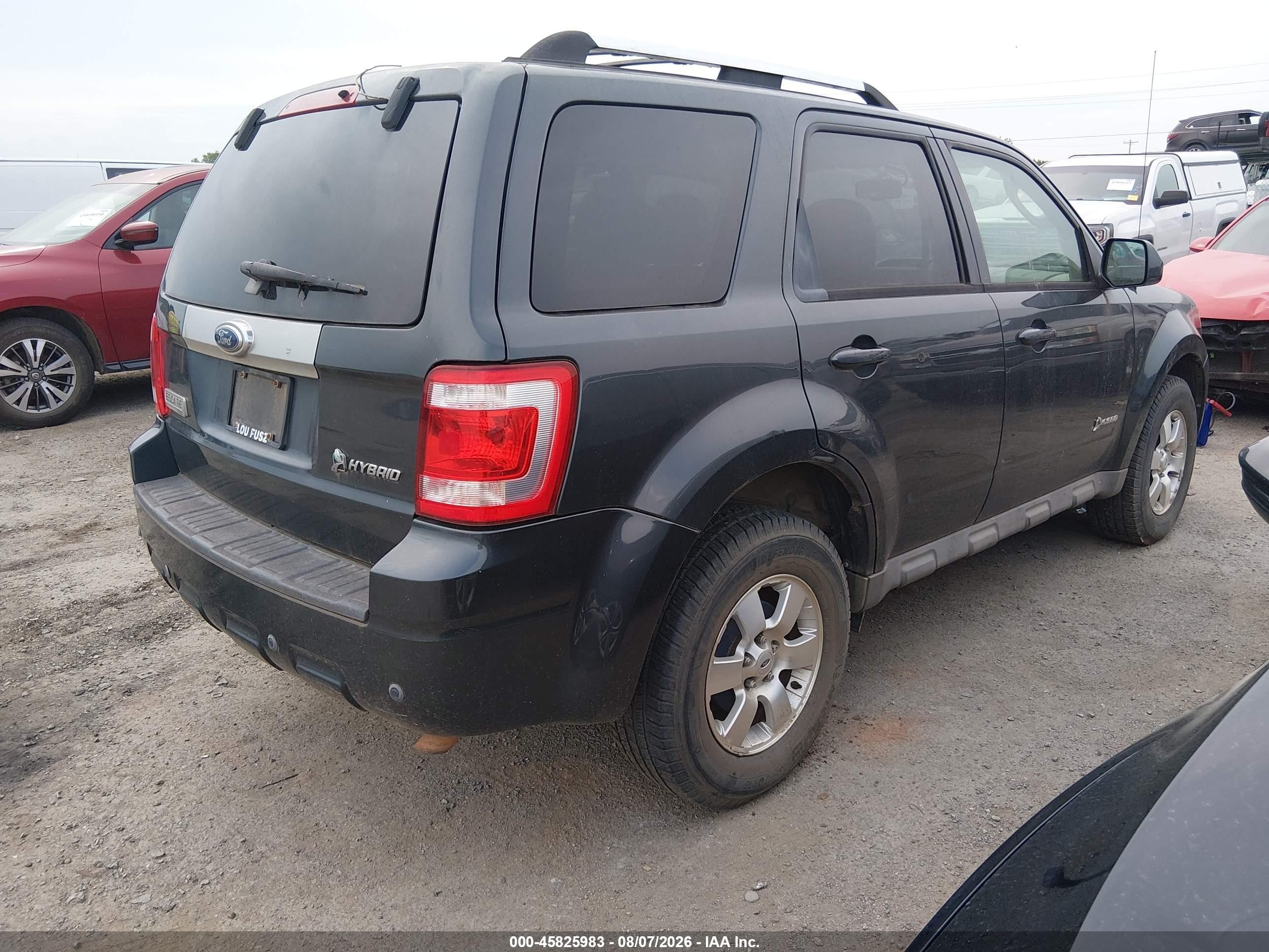 2009 Ford Escape Hybrid Limited Серый vin: 1FMCU59369KB69481