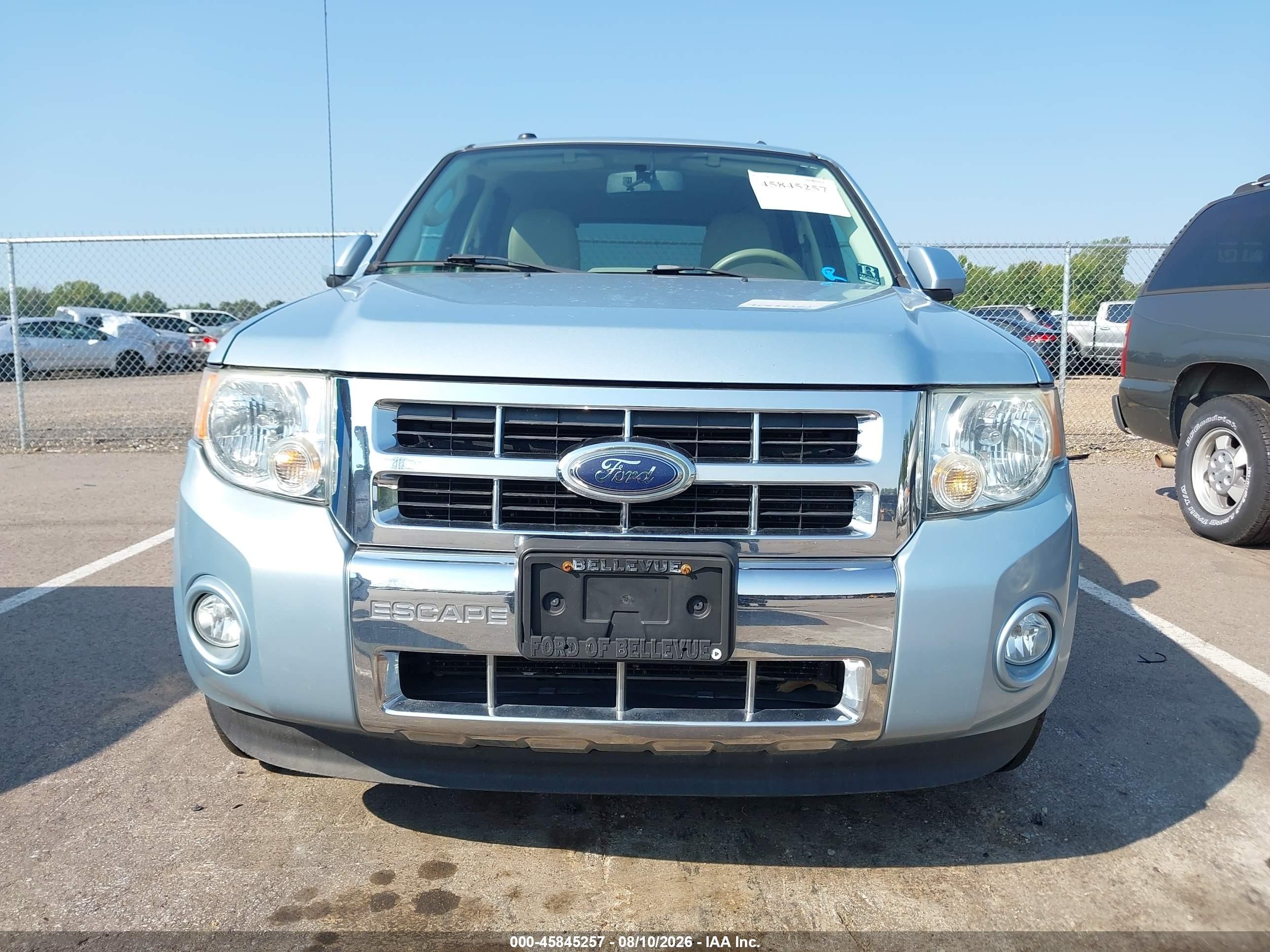 2009 Ford Escape Hybrid Limited Blue vin: 1FMCU59369KB94302