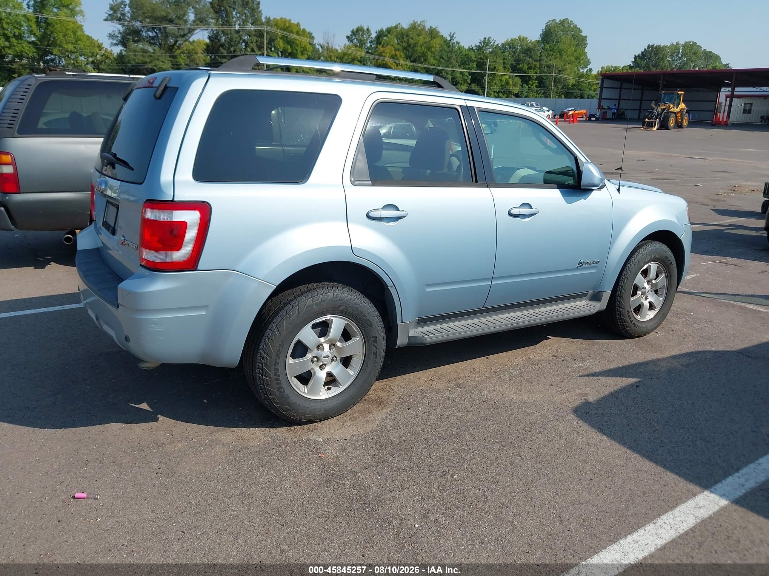 2009 Ford Escape Hybrid Limited Blue vin: 1FMCU59369KB94302