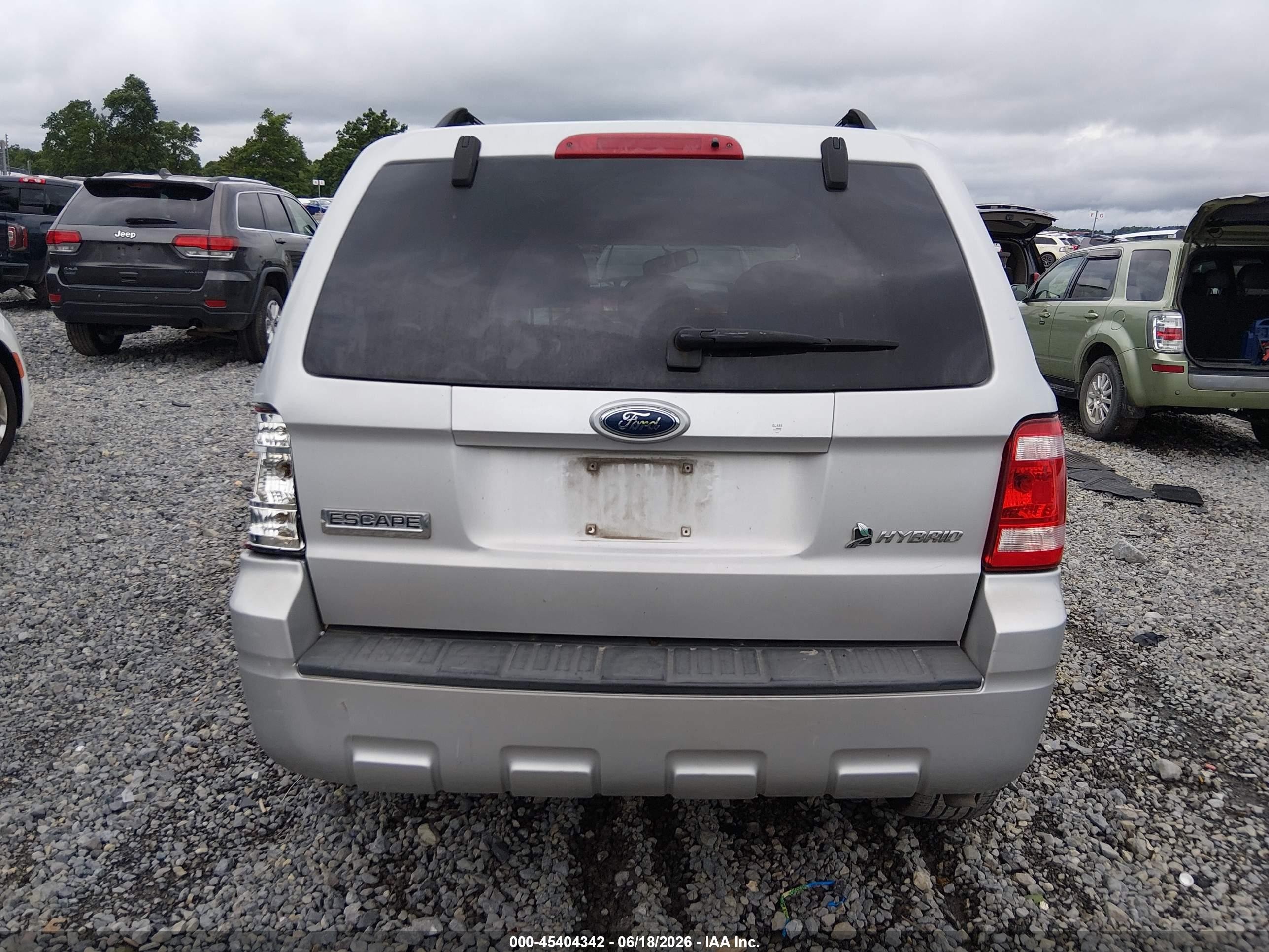 2009 Ford Escape Hybrid Limited Silver vin: 1FMCU59379KB19267