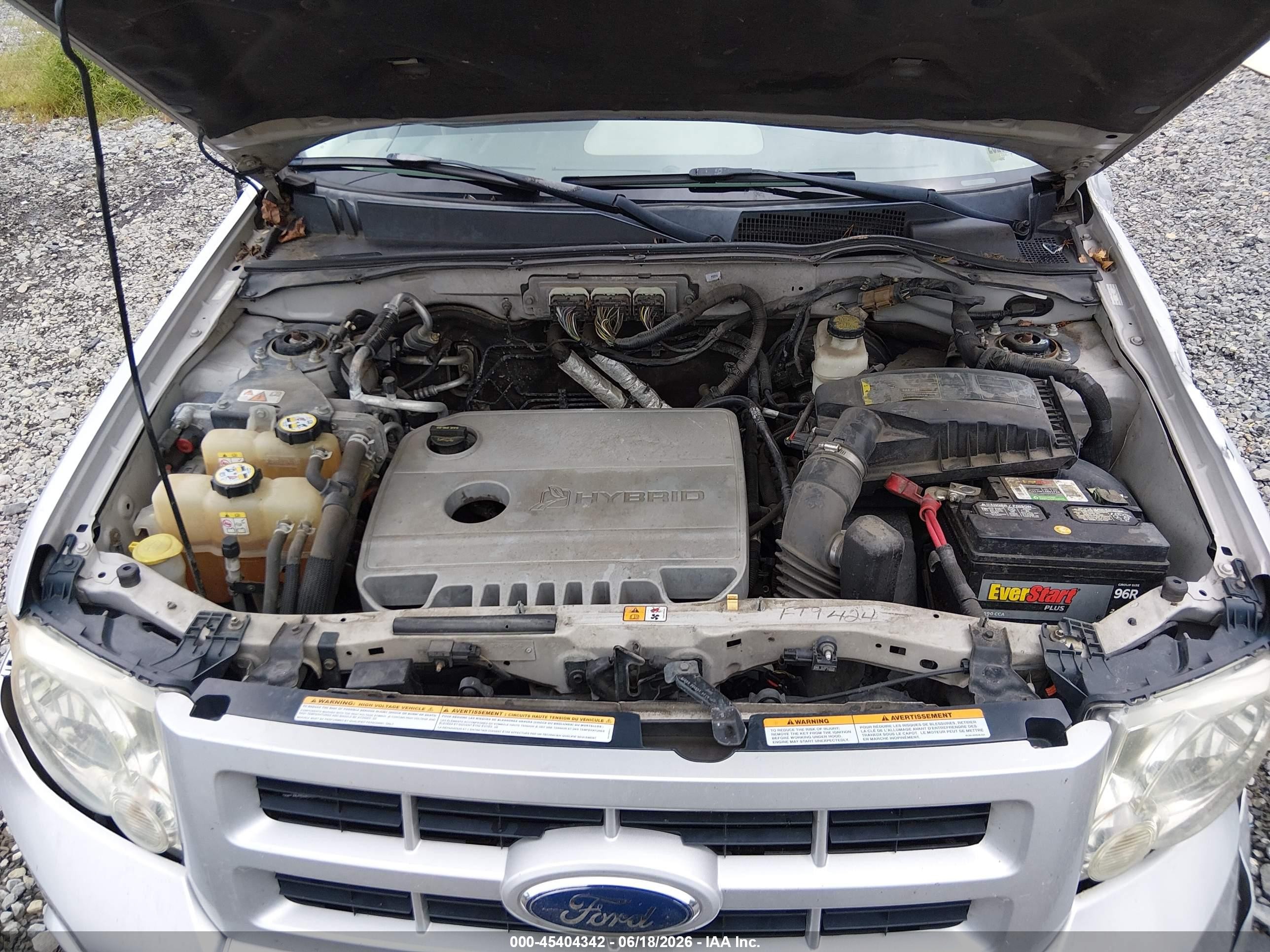 2009 Ford Escape Hybrid Limited Silver vin: 1FMCU59379KB19267