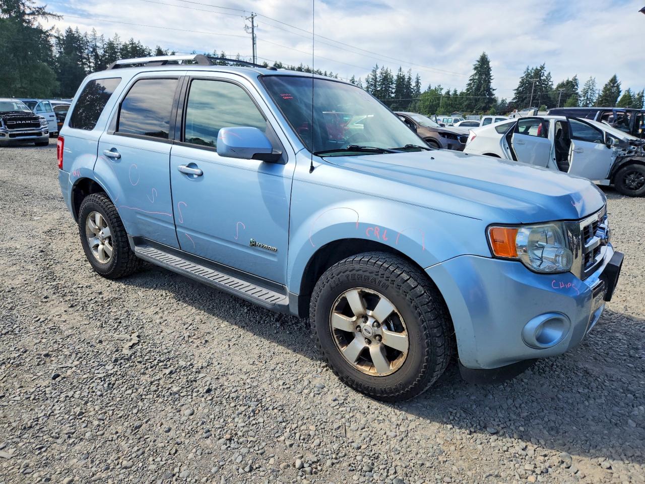 2009 Ford Escape Hybrid Blue vin: 1FMCU59399KB08416
