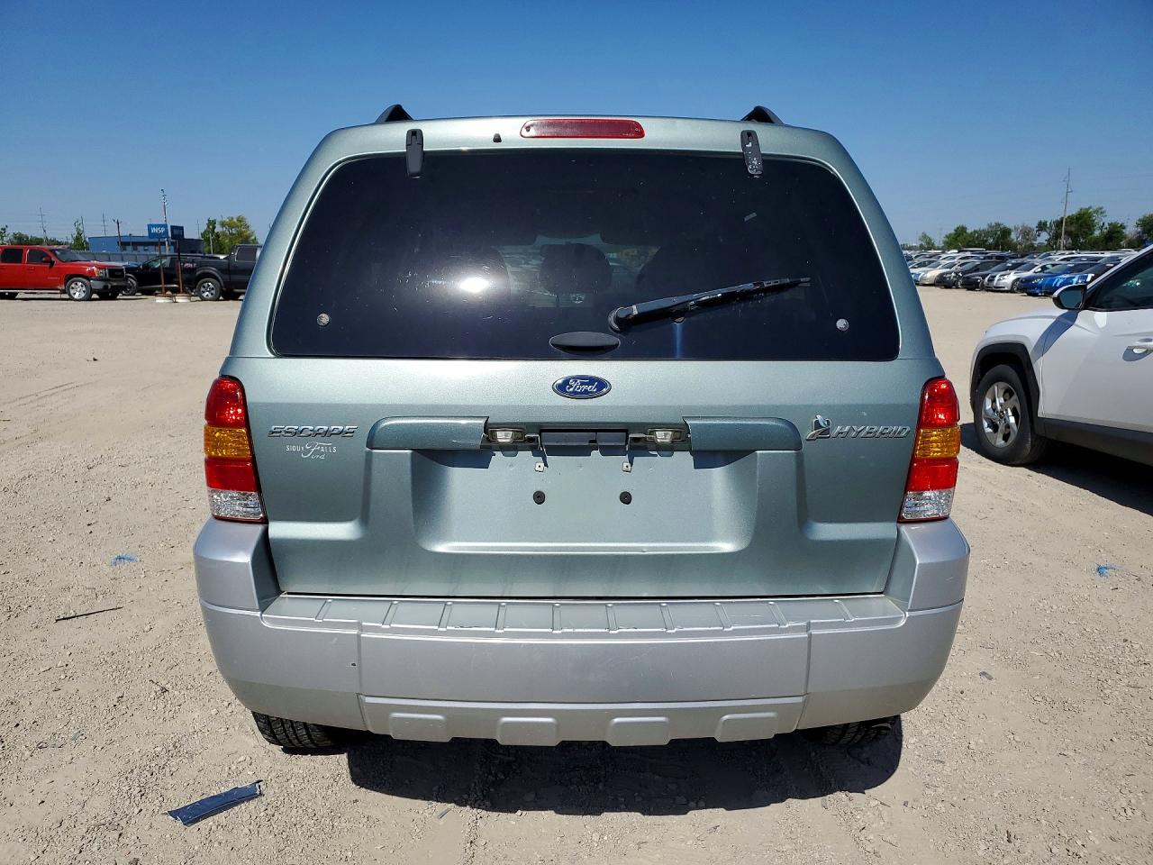 2007 Ford Escape Hev Green vin: 1FMCU59H07KB26893