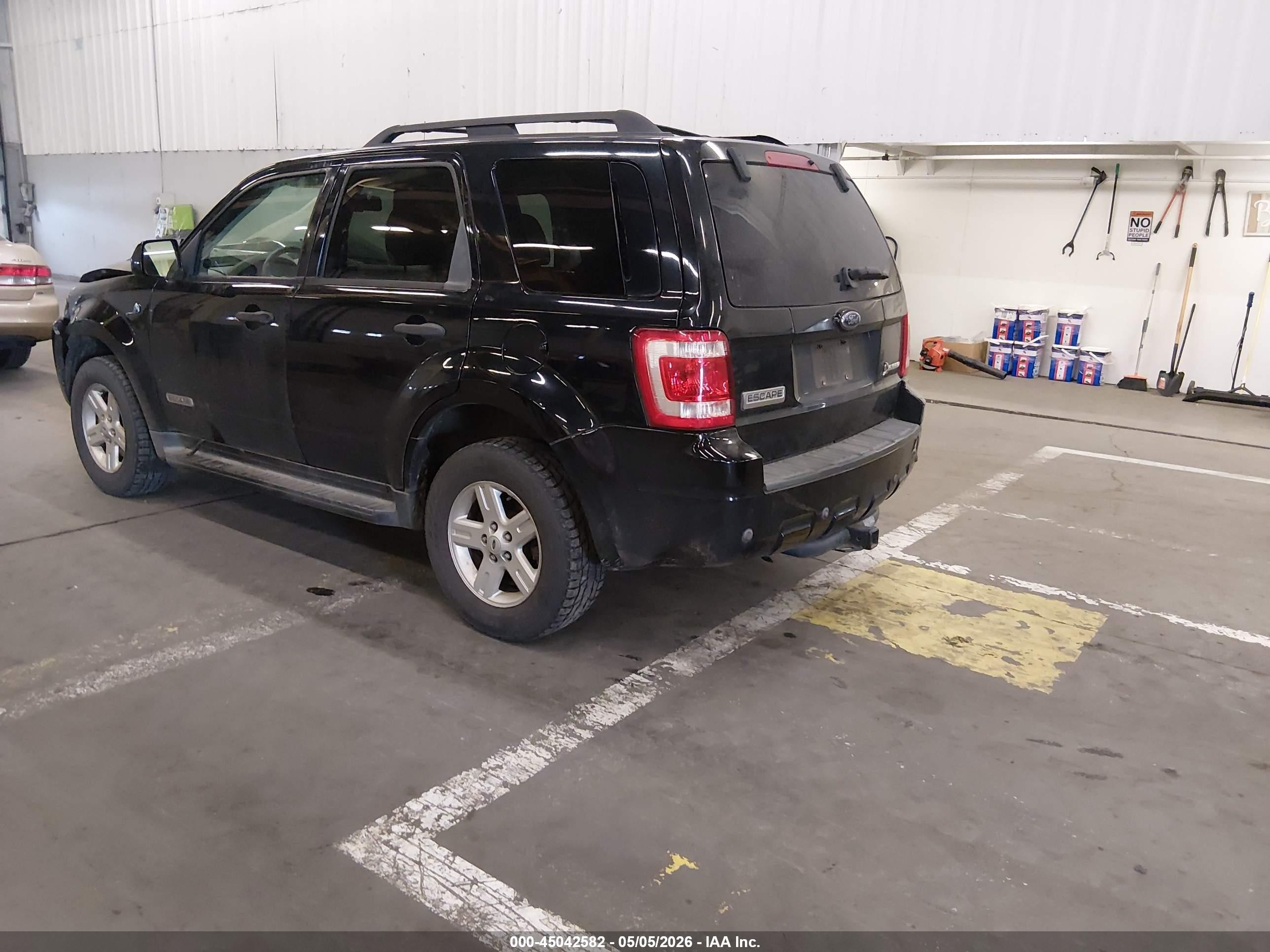 2008 Ford Escape Hybrid   Black vin: 1FMCU59H08KC44685