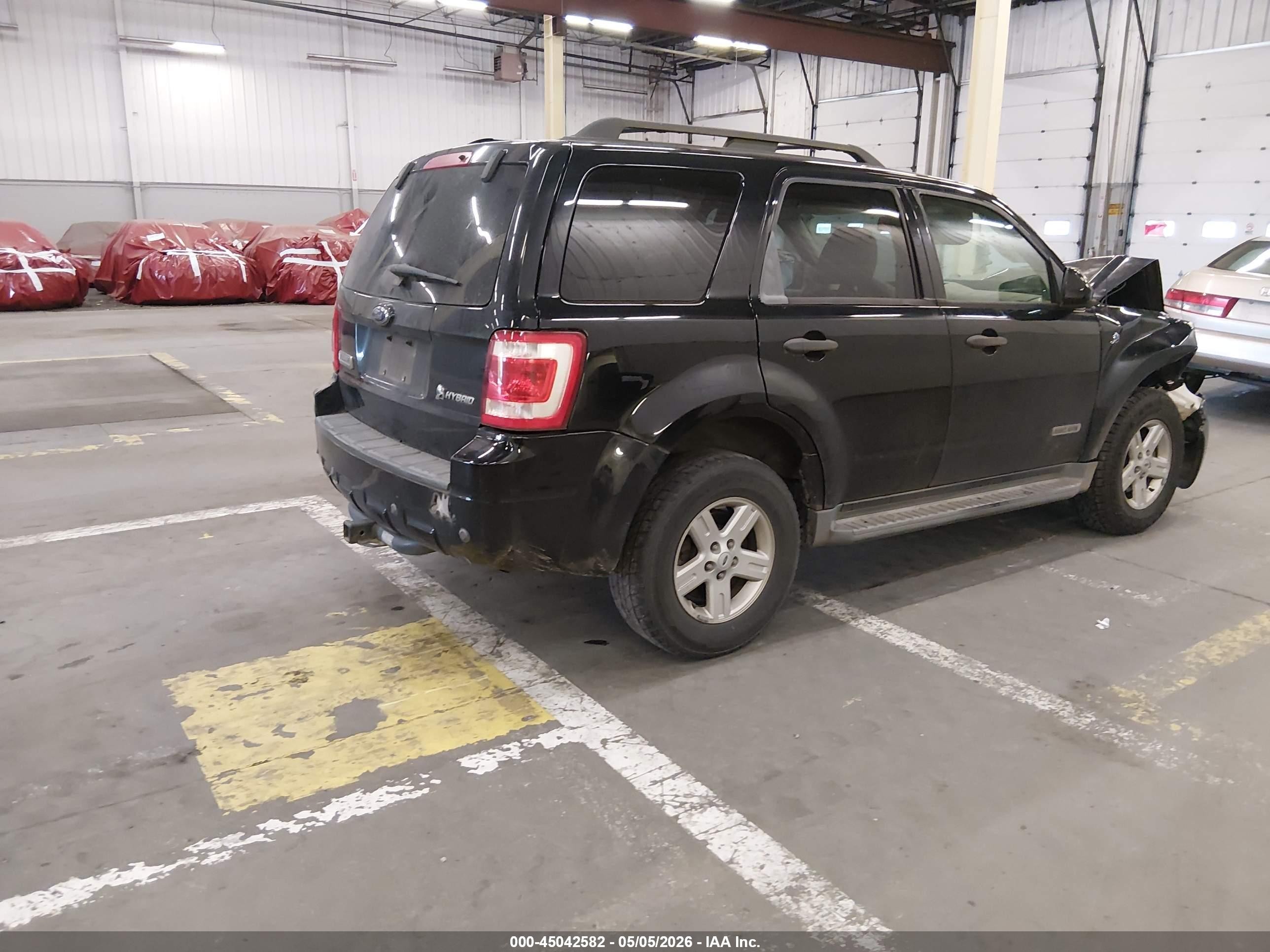 2008 Ford Escape Hybrid   Black vin: 1FMCU59H08KC44685