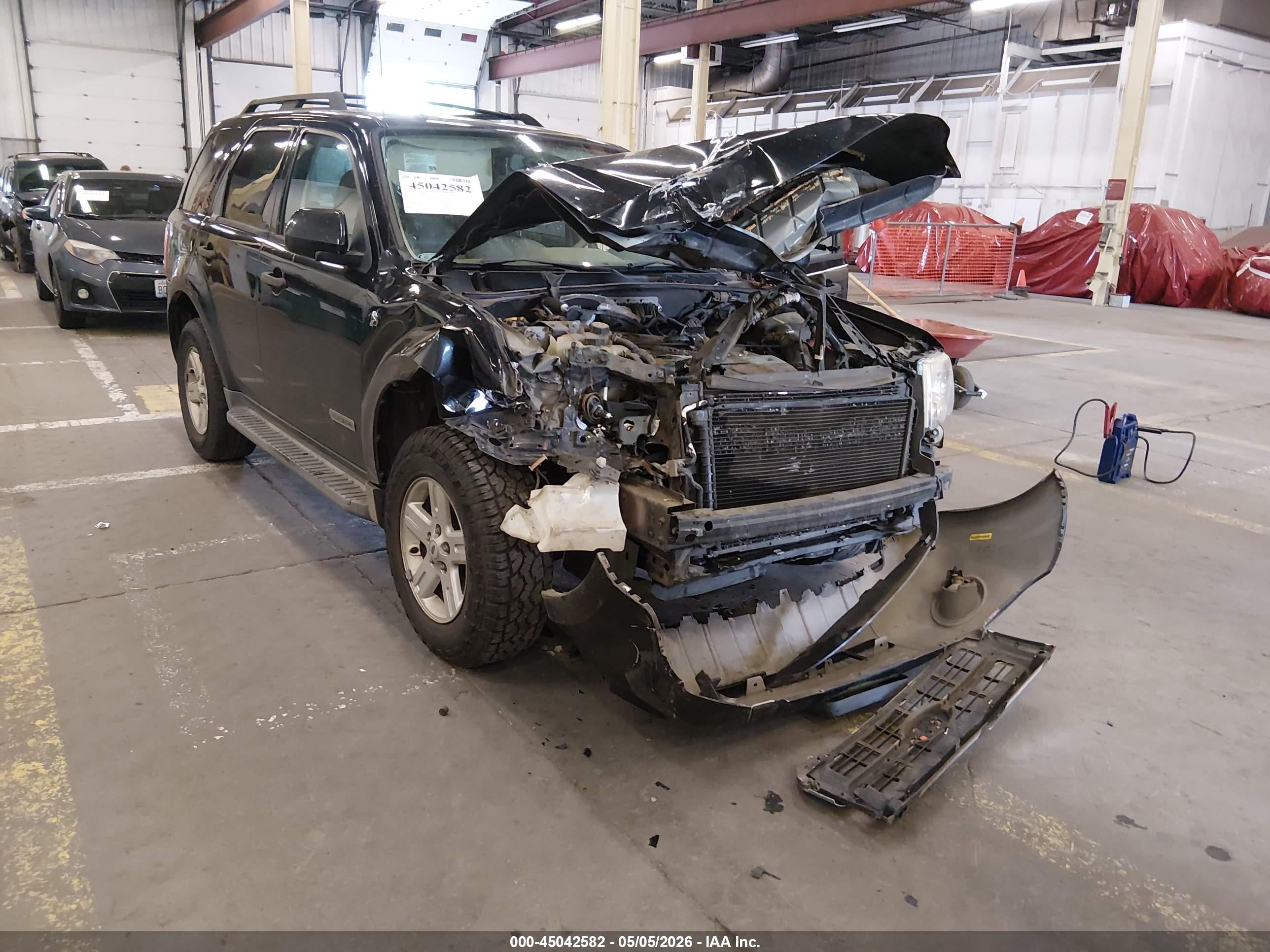2008 Ford Escape Hybrid   Black vin: 1FMCU59H08KC44685