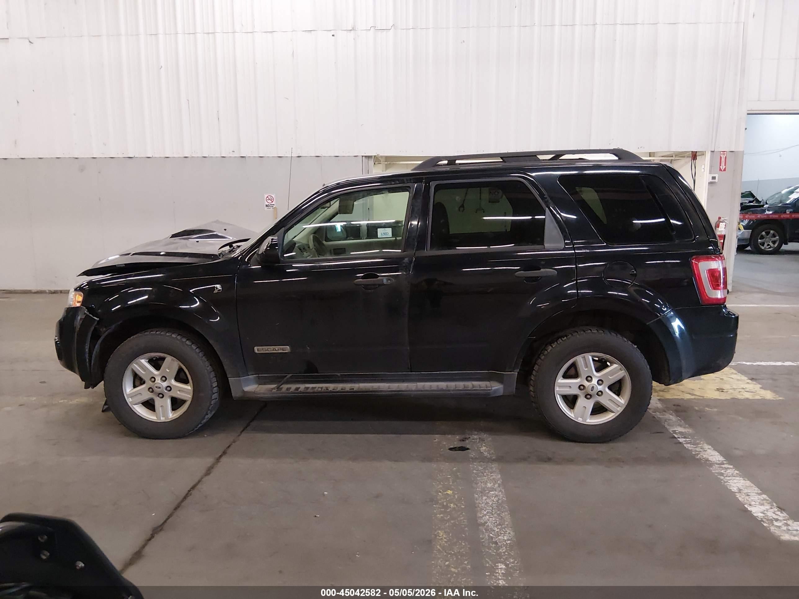 2008 Ford Escape Hybrid   Black vin: 1FMCU59H08KC44685