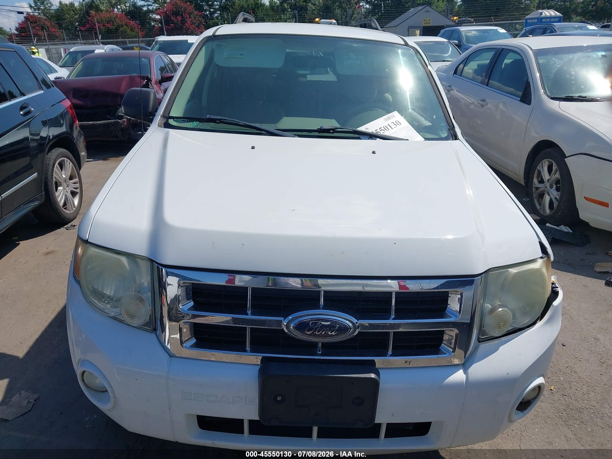 2008 Ford Escape Hybrid   Белый vin: 1FMCU59H08KE09411