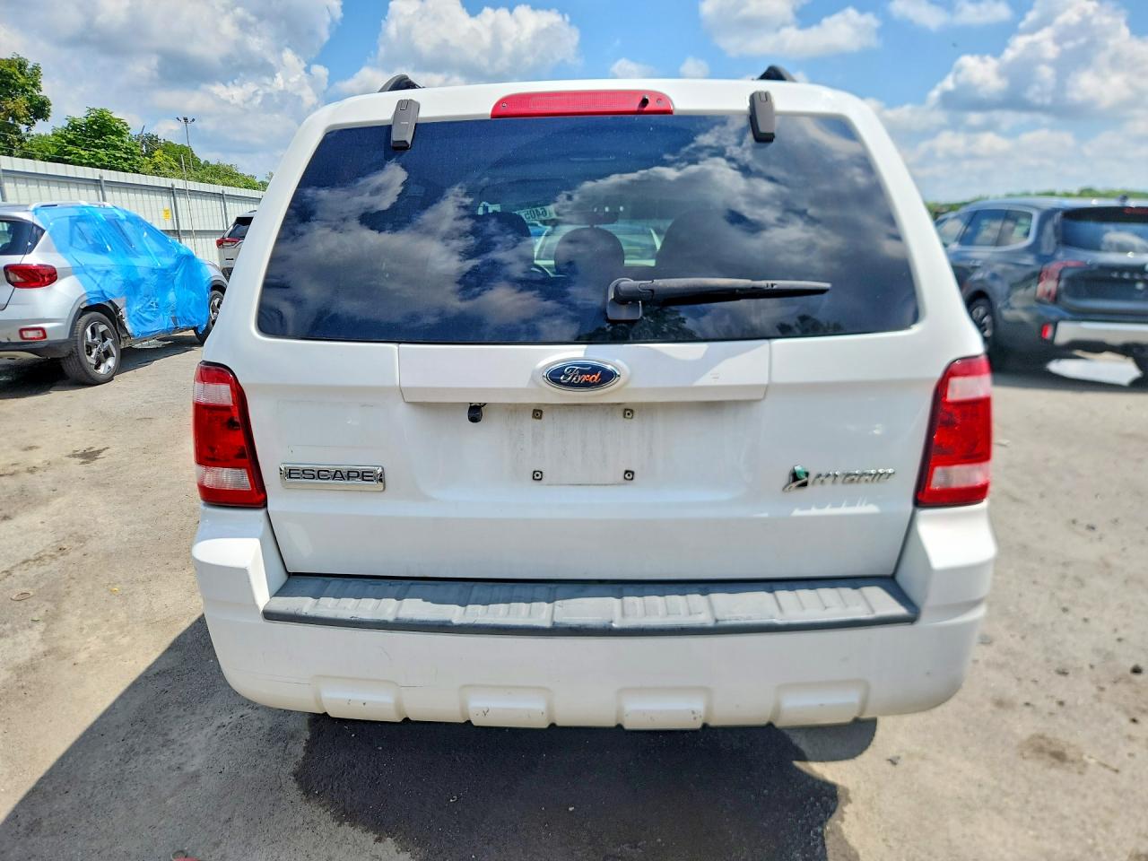 2008 Ford Escape Hev White vin: 1FMCU59H08KE18903