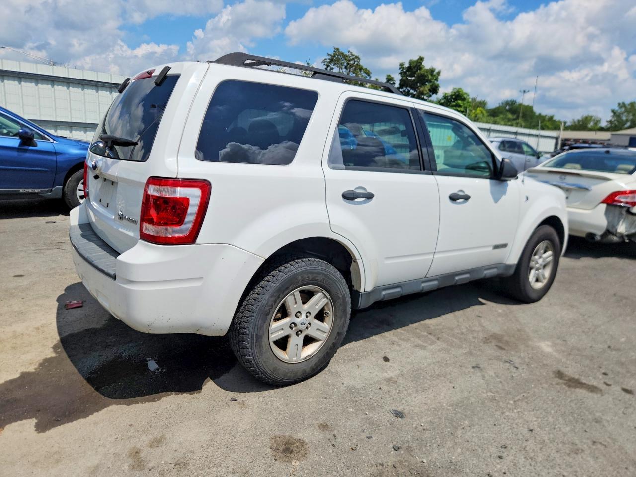 2008 Ford Escape Hev White vin: 1FMCU59H08KE18903
