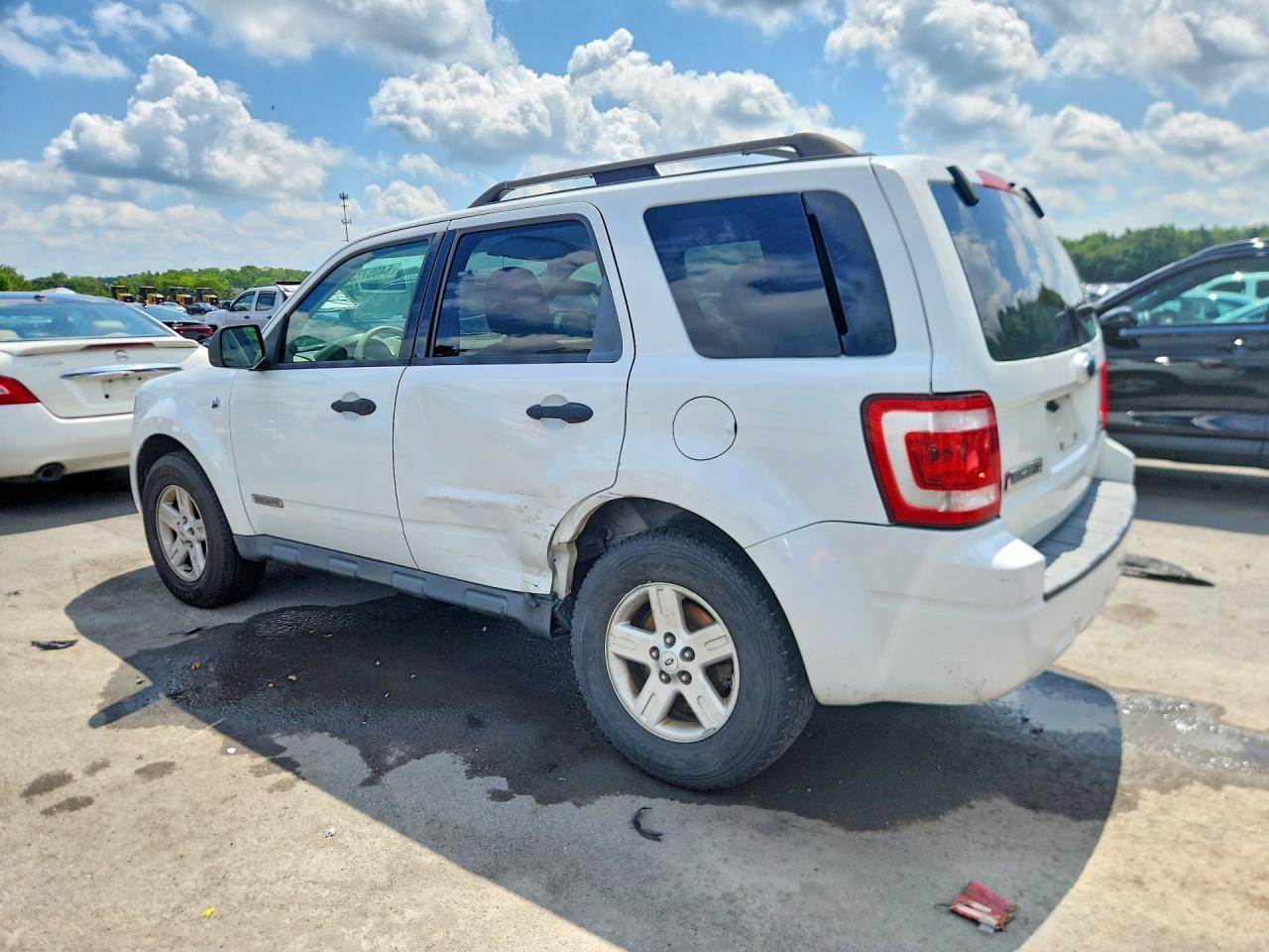 2008 Ford Escape Hev White vin: 1FMCU59H08KE18903