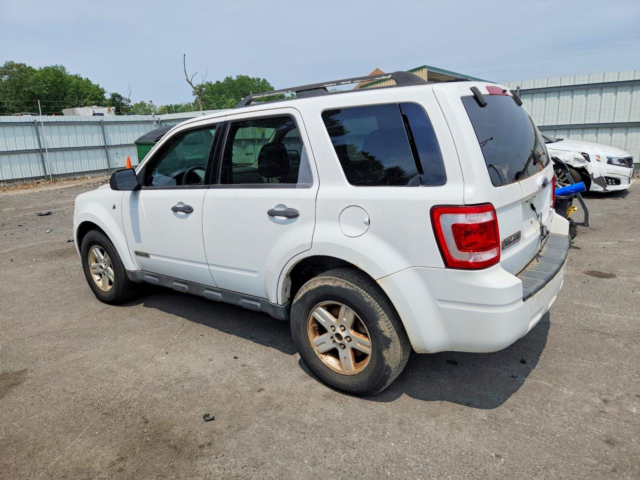 2008 Ford Escape Hybrid White vin: 1FMCU59H18KC90123