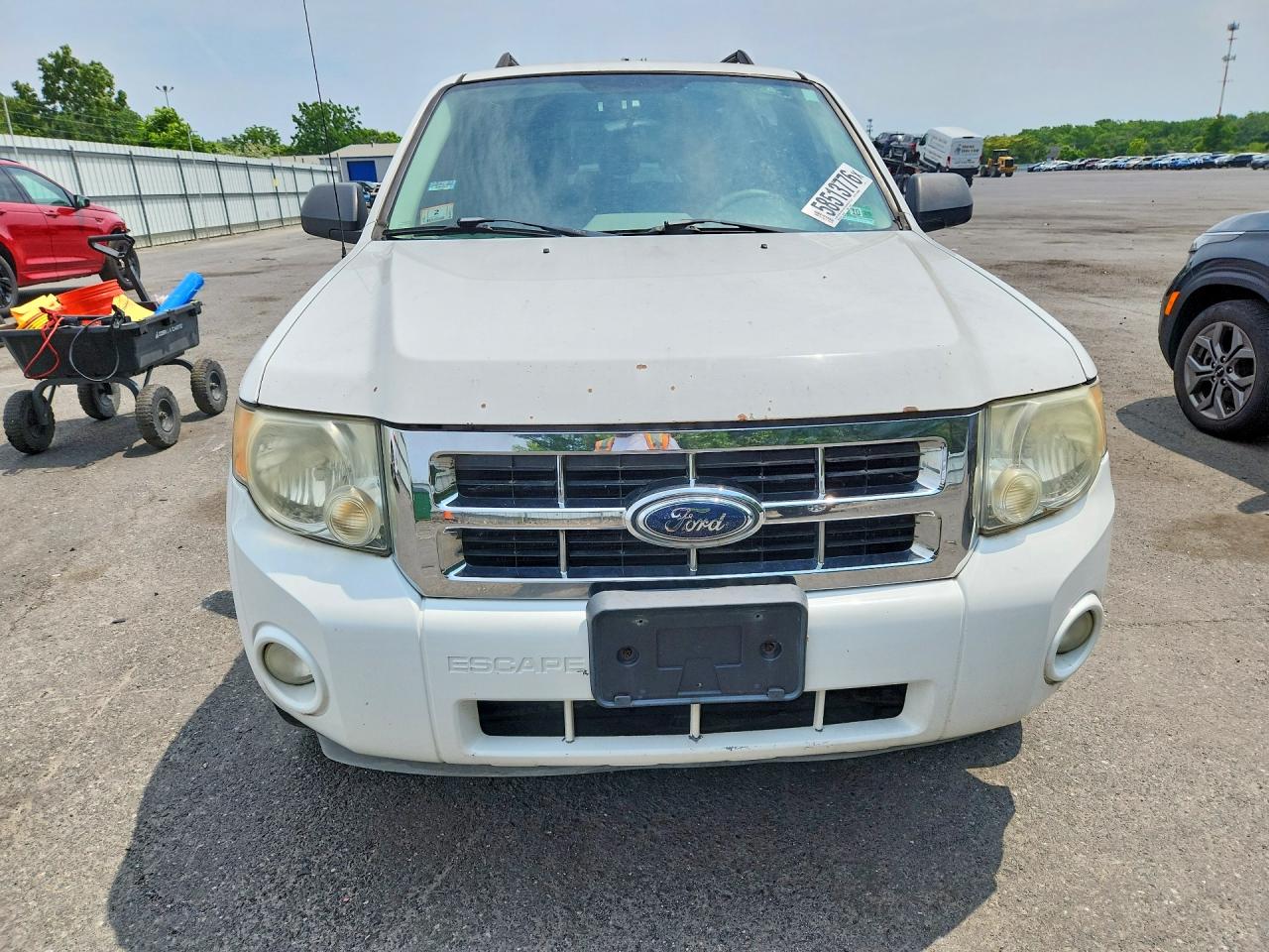2008 Ford Escape Hybrid White vin: 1FMCU59H18KC90123