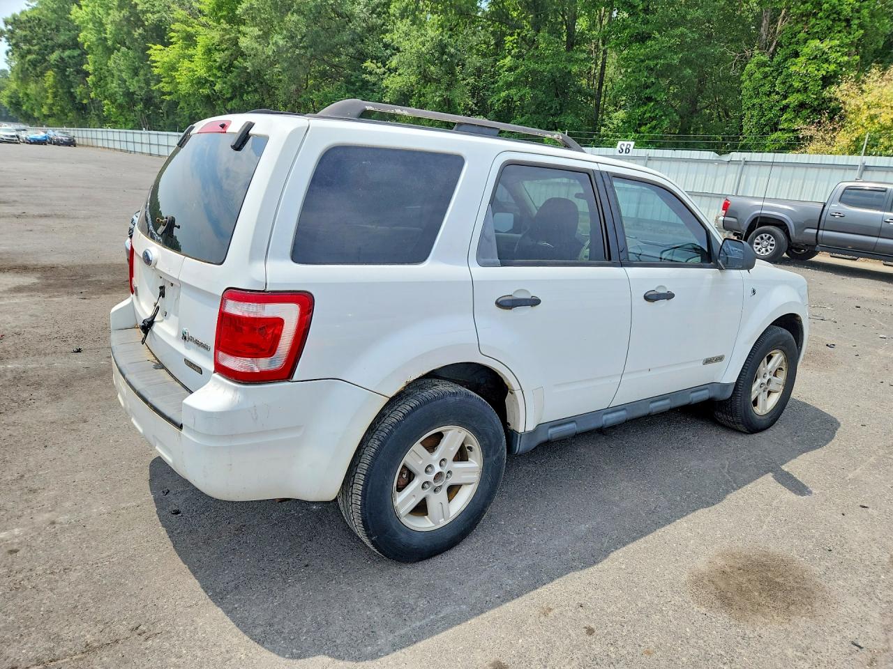 2008 Ford Escape Hybrid White vin: 1FMCU59H18KC90123