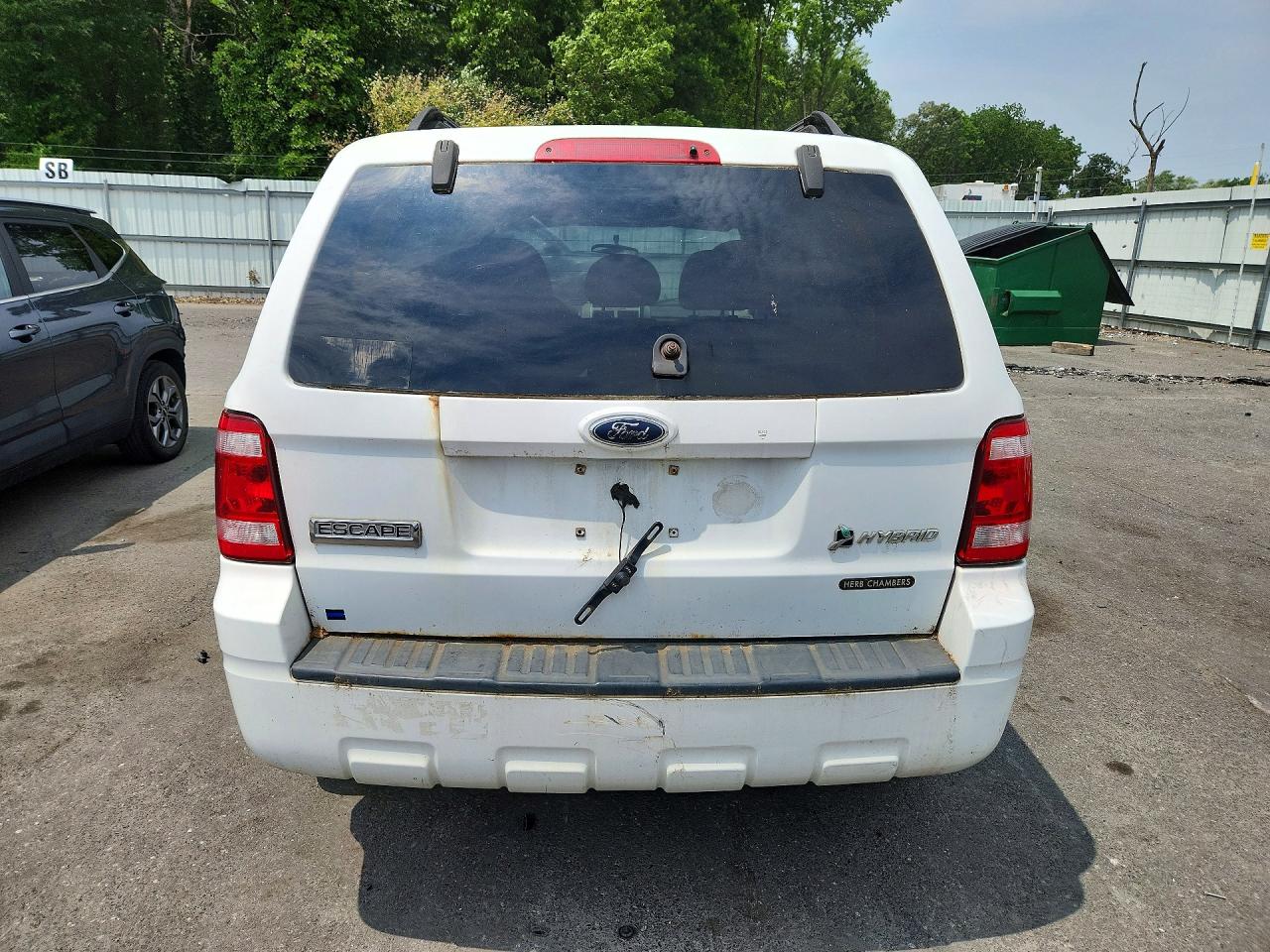 2008 Ford Escape Hybrid White vin: 1FMCU59H18KC90123