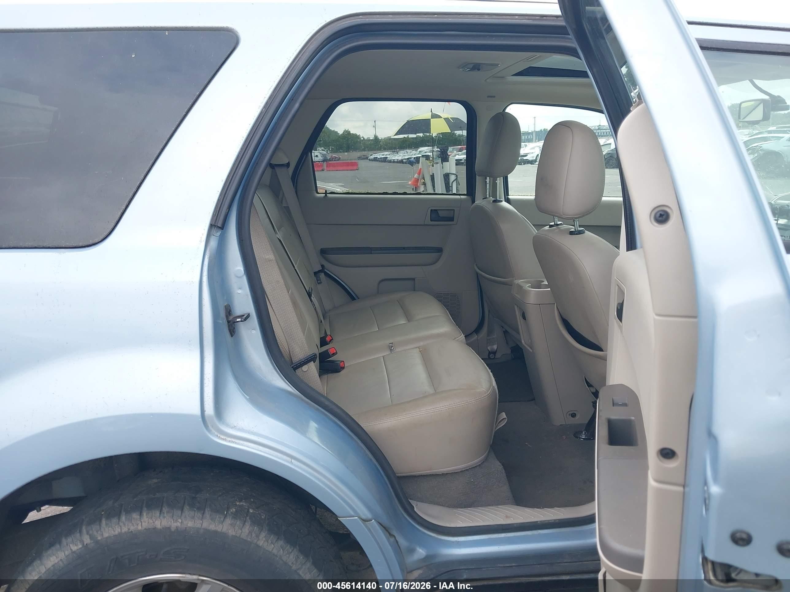 2008 Ford Escape Hybrid   Light Blue vin: 1FMCU59H38KA84009